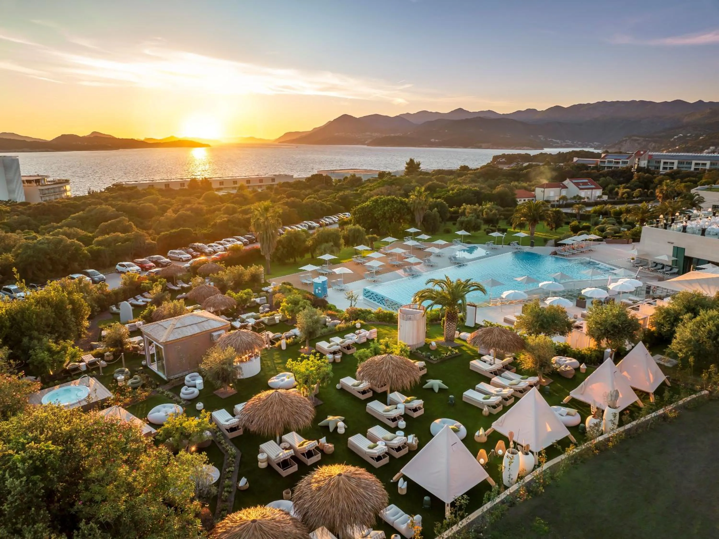 Bird's eye view in Valamar Lacroma Hotel