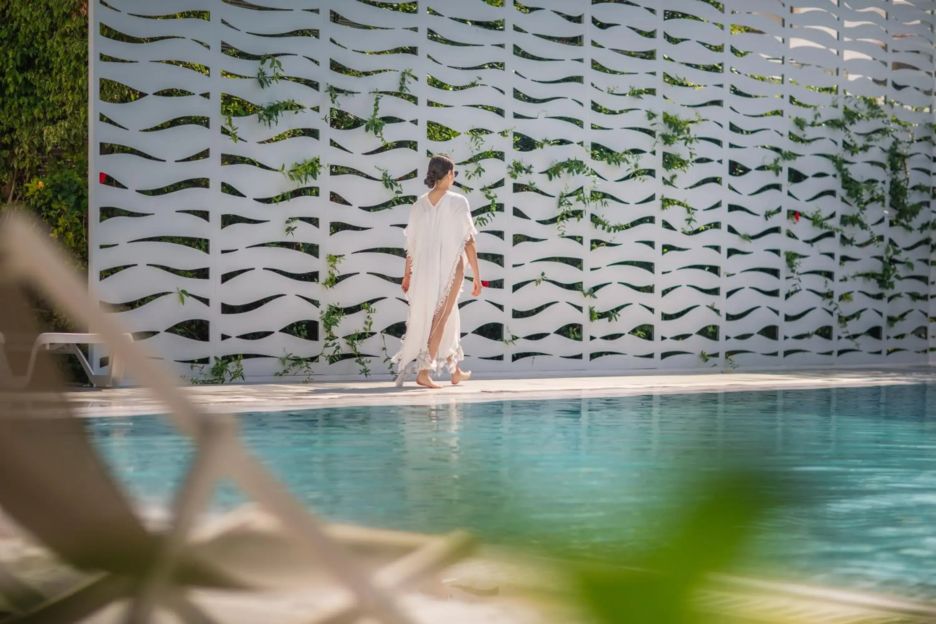 Decorative detail, Swimming Pool in Nissi Park Hotel