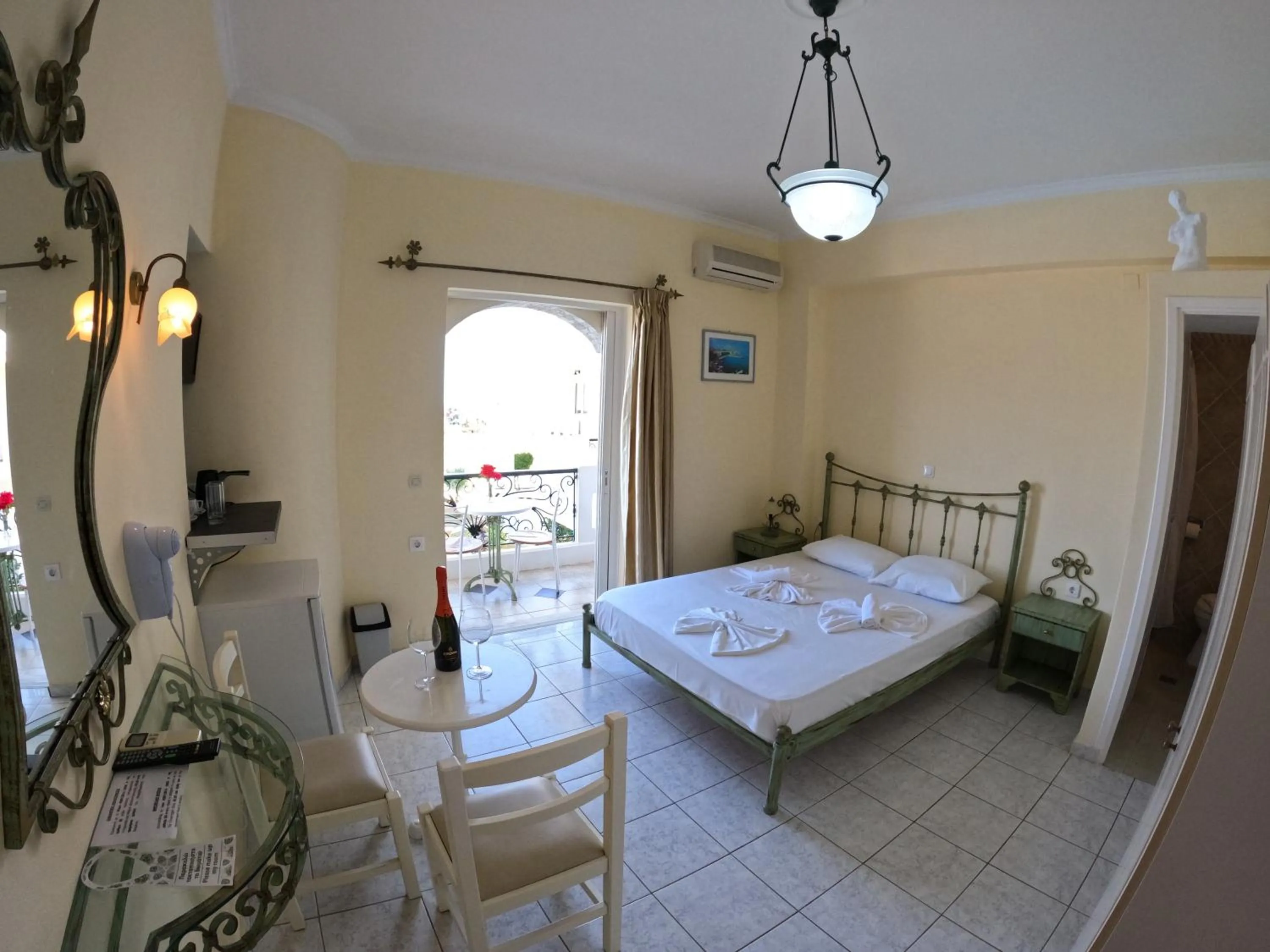 View (from property/room), Bed in Palladion Hotel