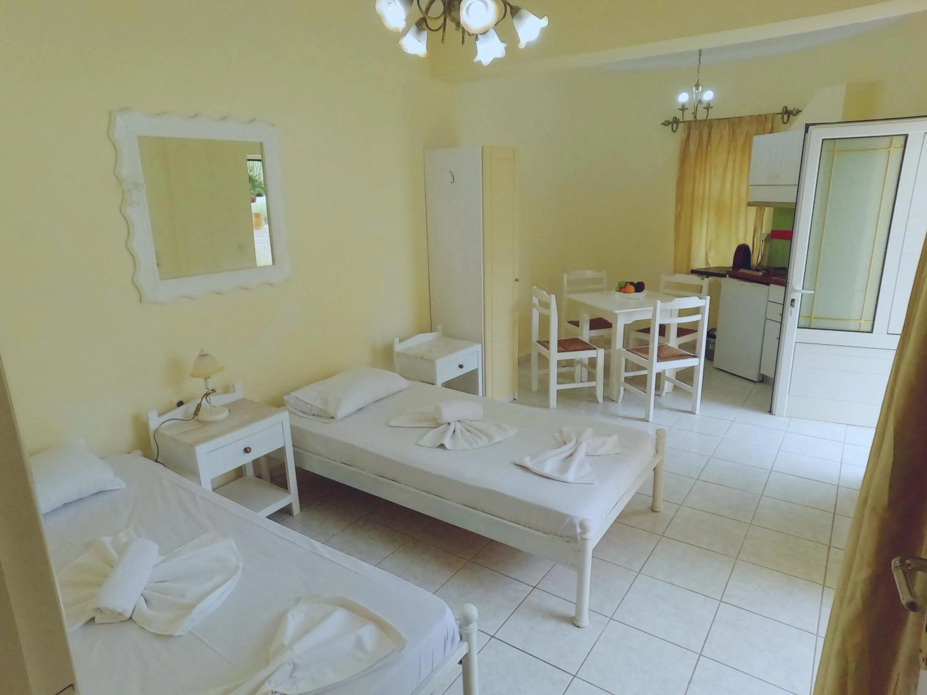 Bed in Palladion Hotel