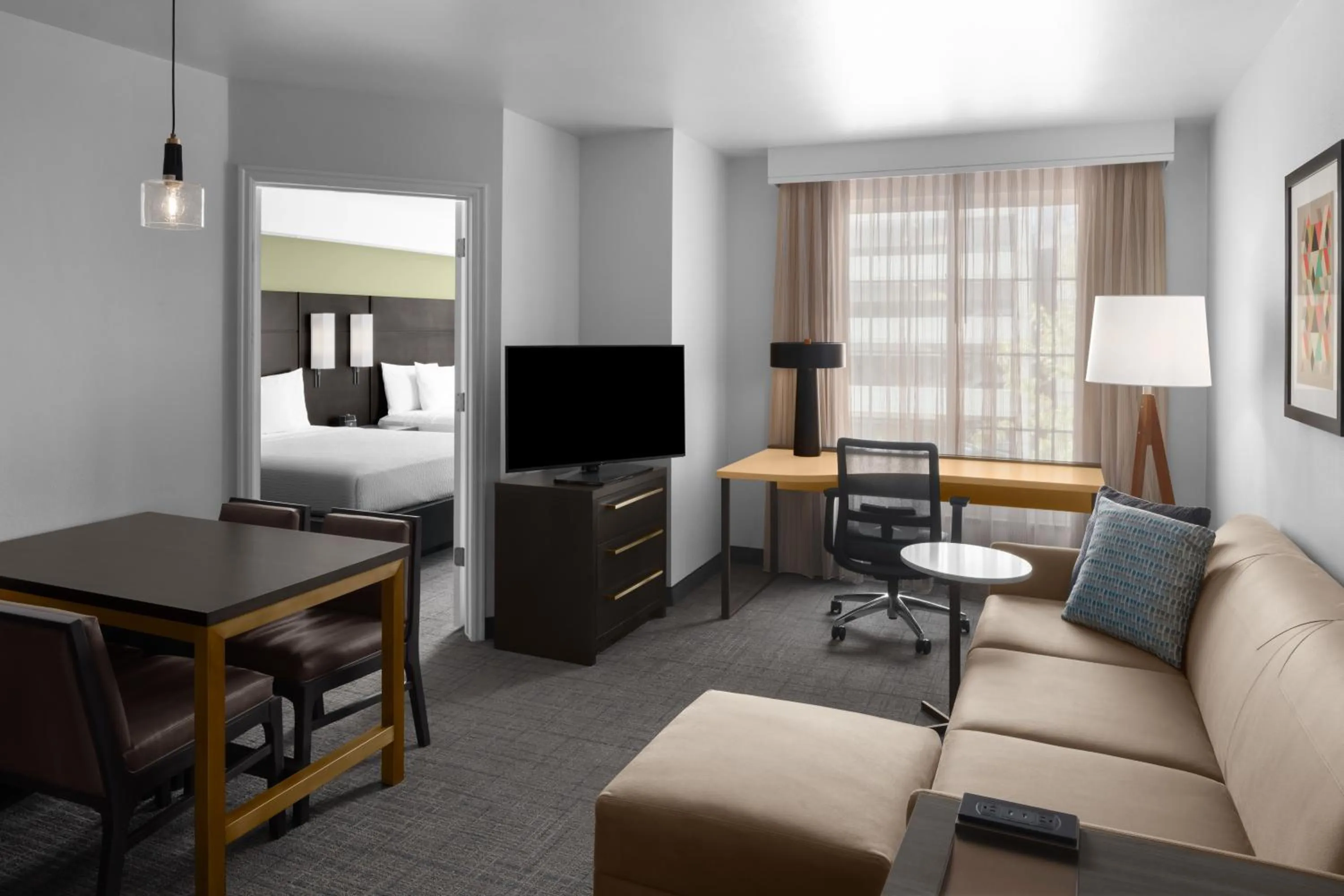 Living room, Bed in Residence Inn Salt Lake City Sandy