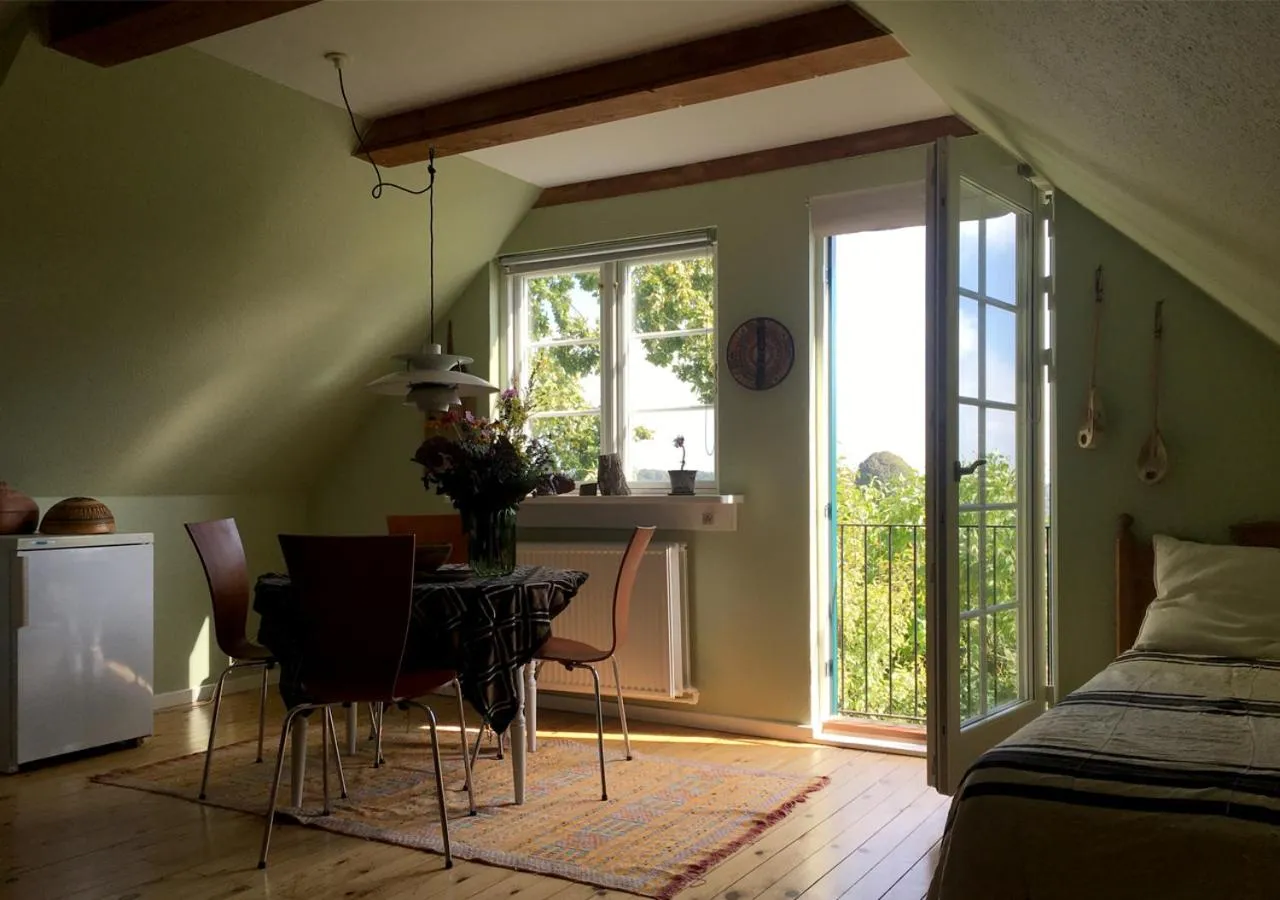 Kitchen or kitchenette in Hørhaven B&B