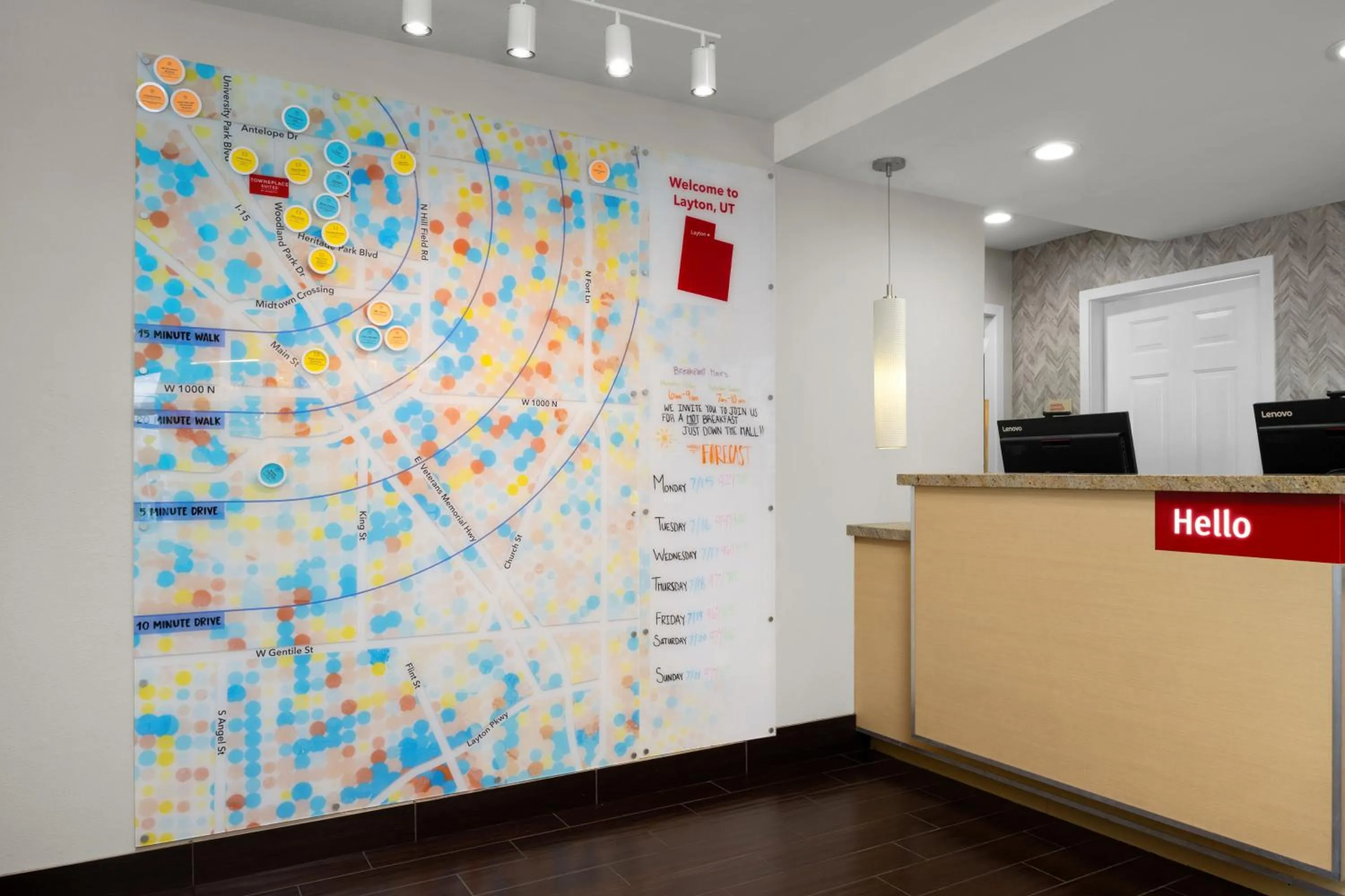 Lobby or reception in TownePlace Suites Salt Lake City Layton