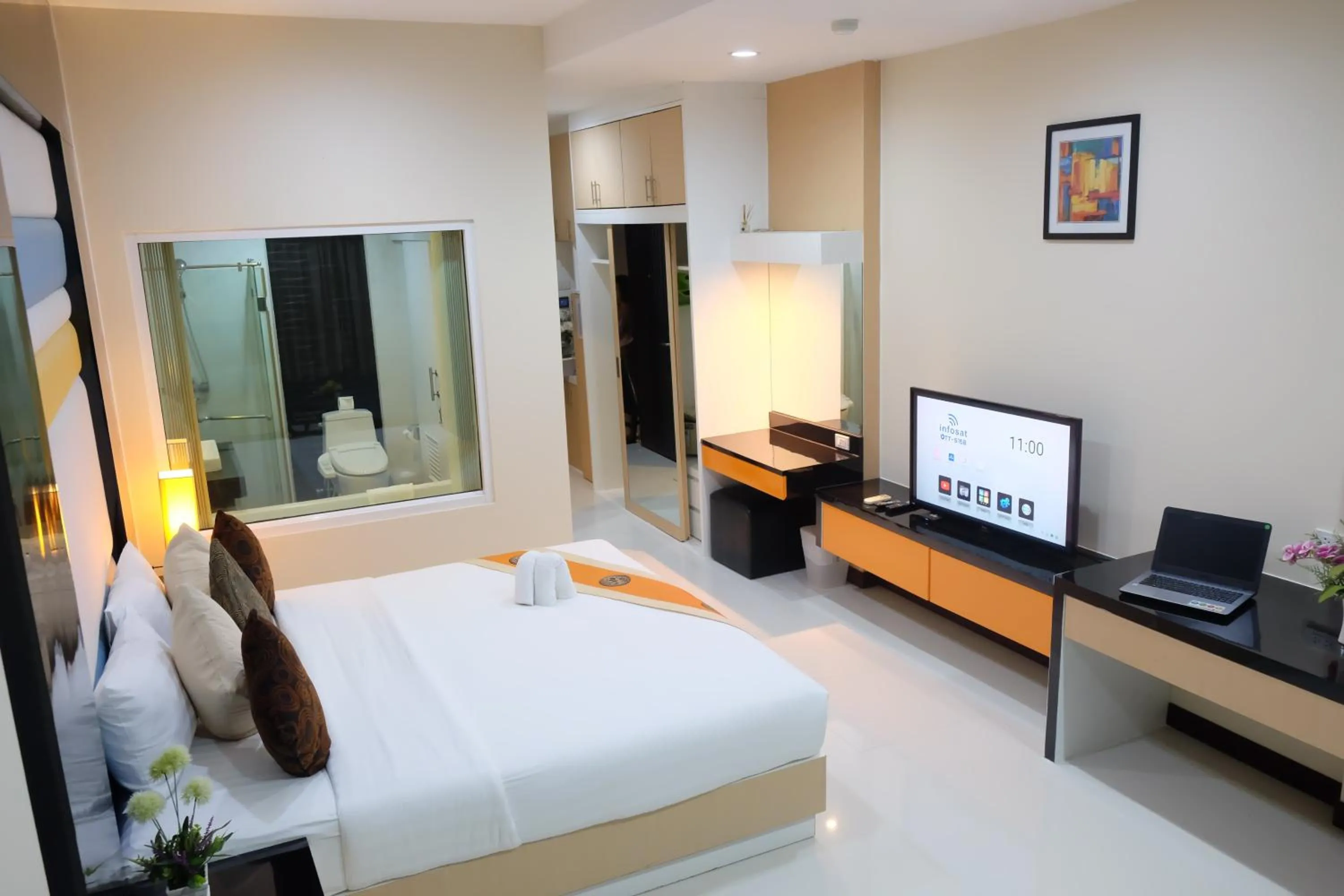 Bed in Eastpana Executive Residence 304 Prachinburi
