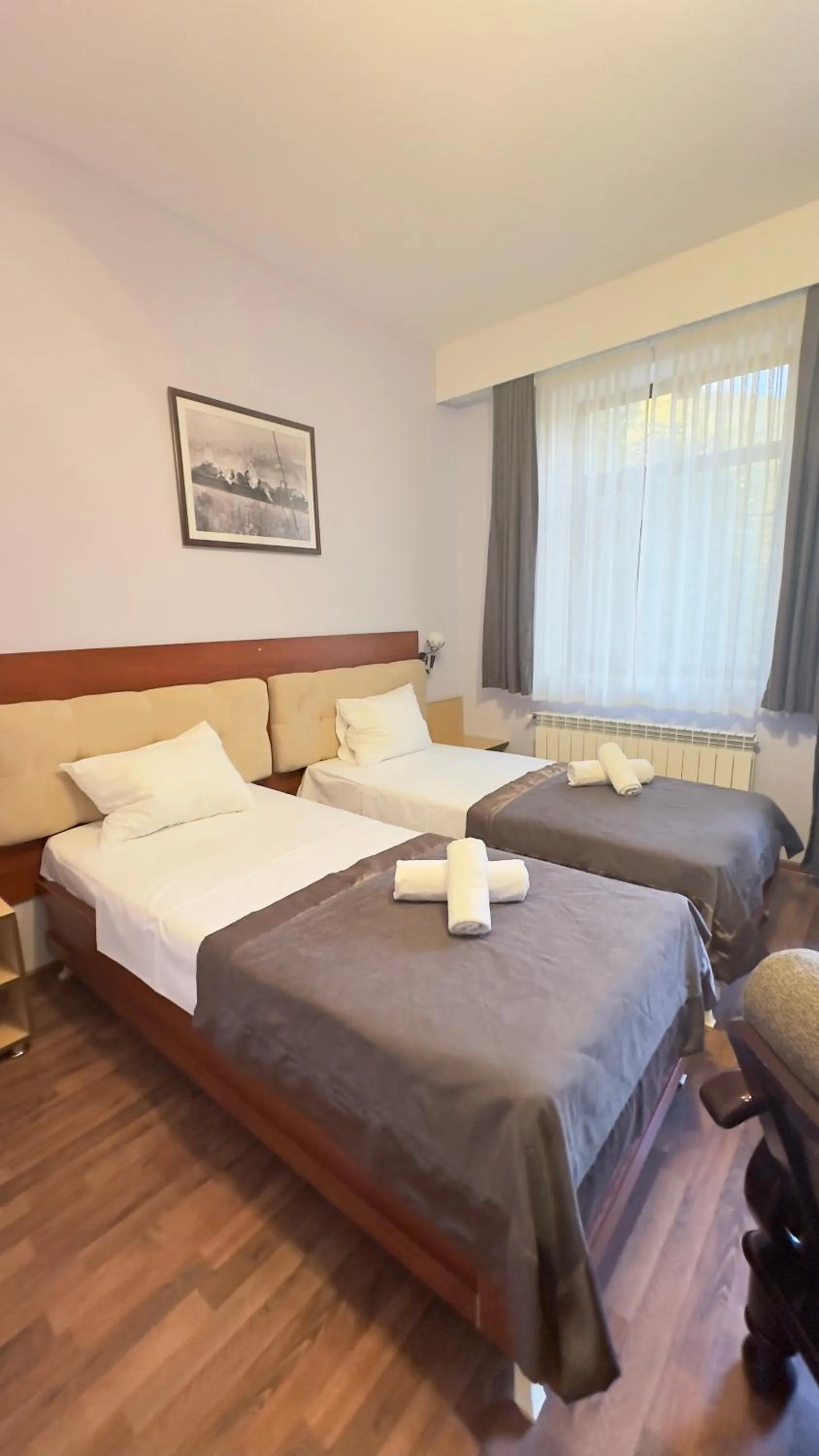 Bed in Yaffle Inn Shaki Boutique Hotel