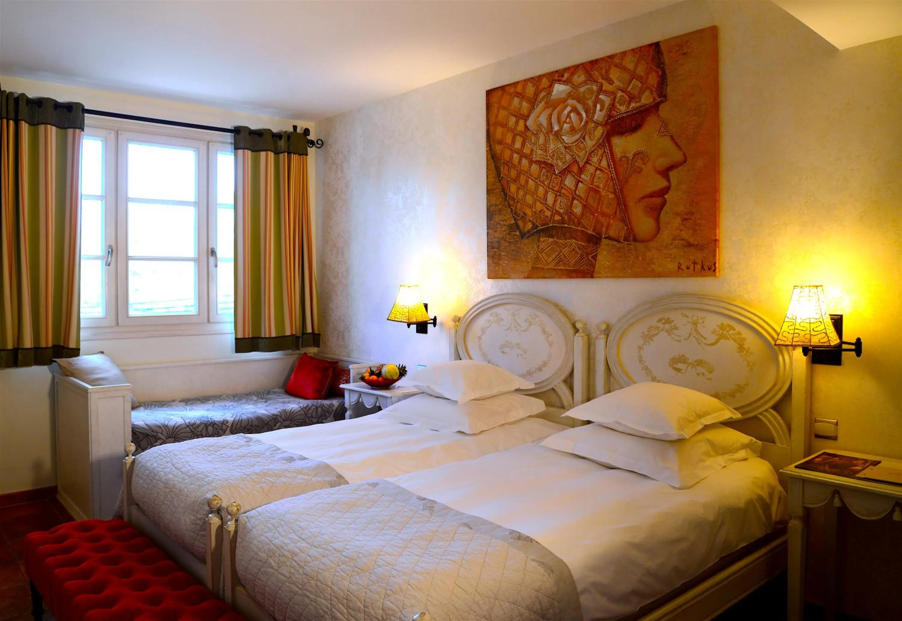 Bed in Hôtel Eze Hermitage