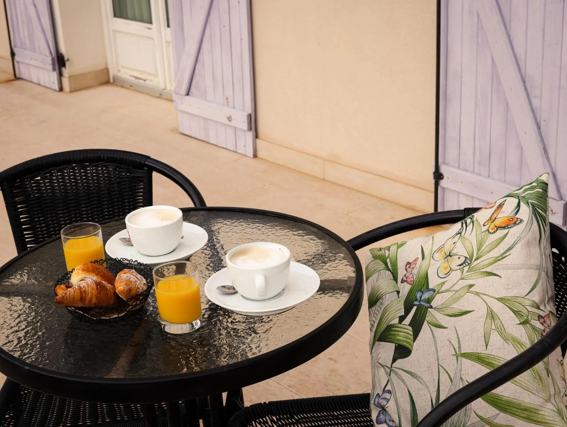Patio in Hôtel Eze Hermitage