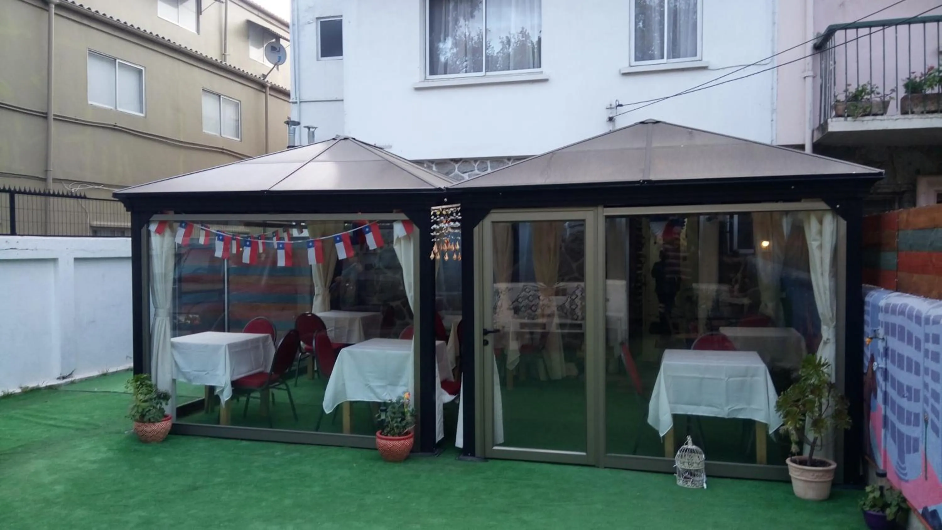 Patio in Hostal Los Castaños