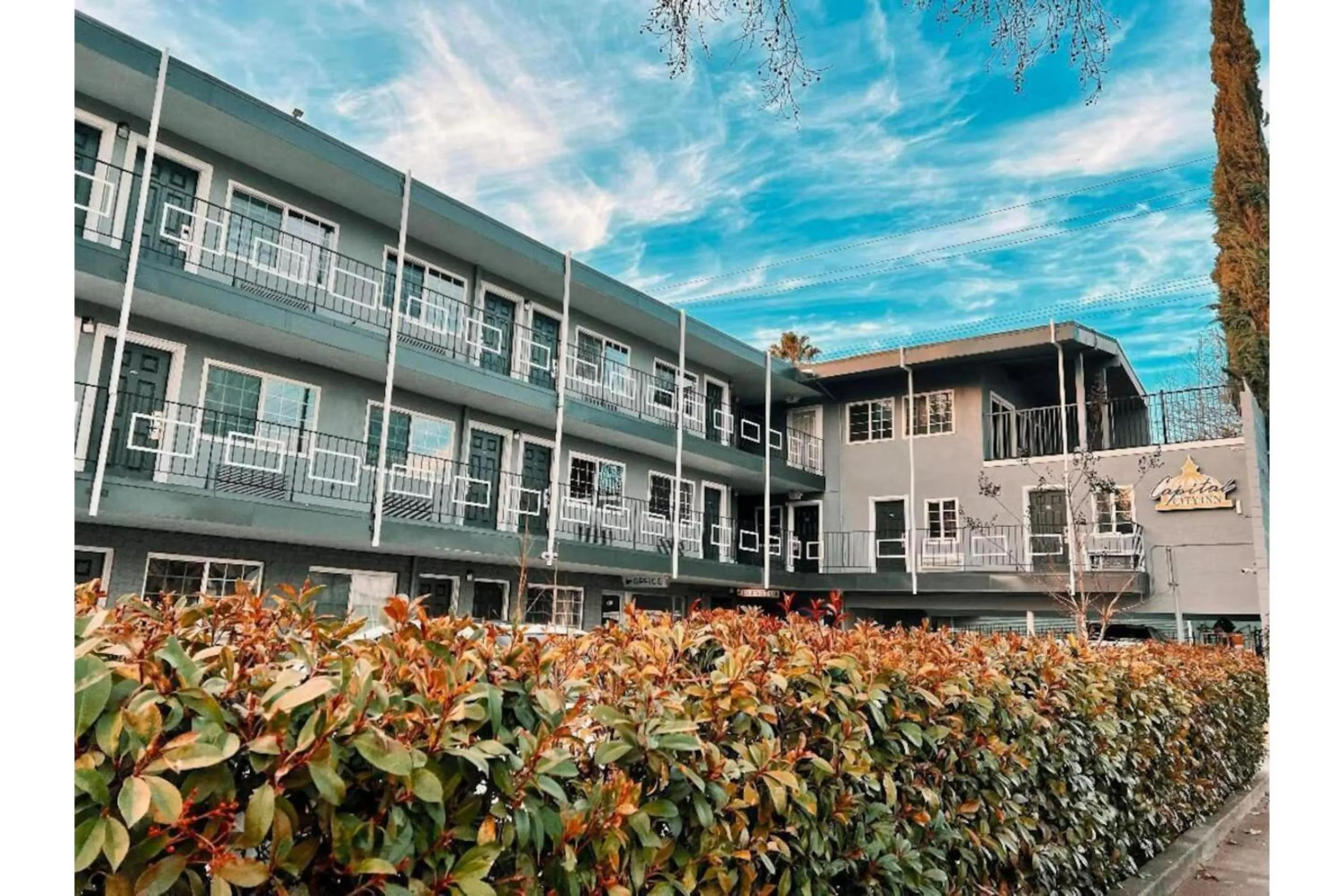 Facade/entrance in Capital City Inn Sacramento Convention Center CA