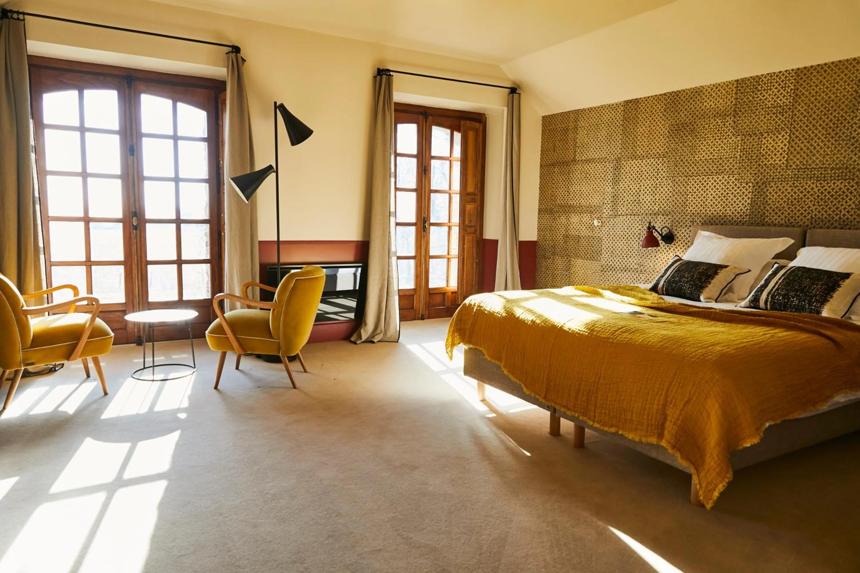 Bed in Château De Villiers-Le-Mahieu