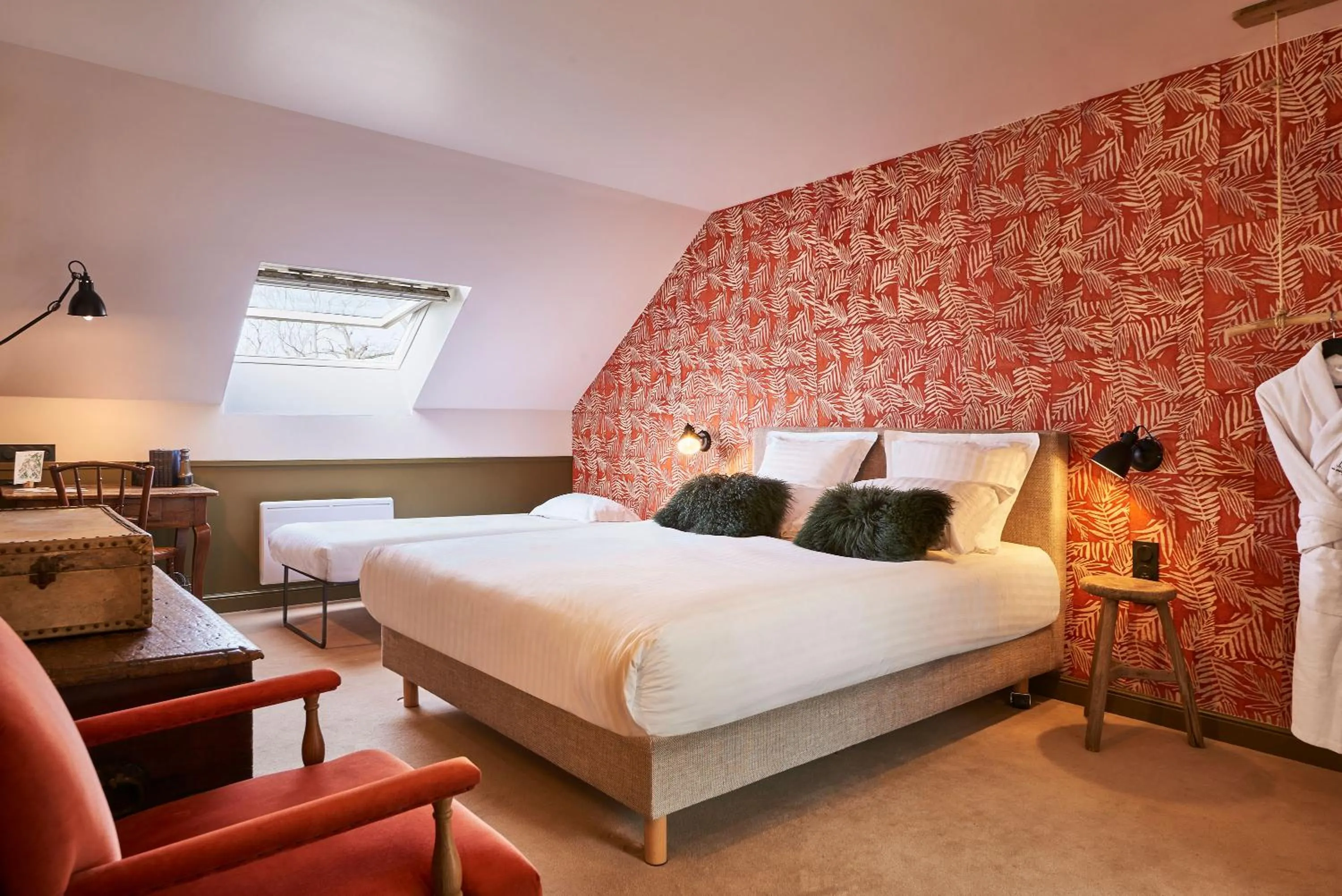 Bed in Château De Villiers-Le-Mahieu