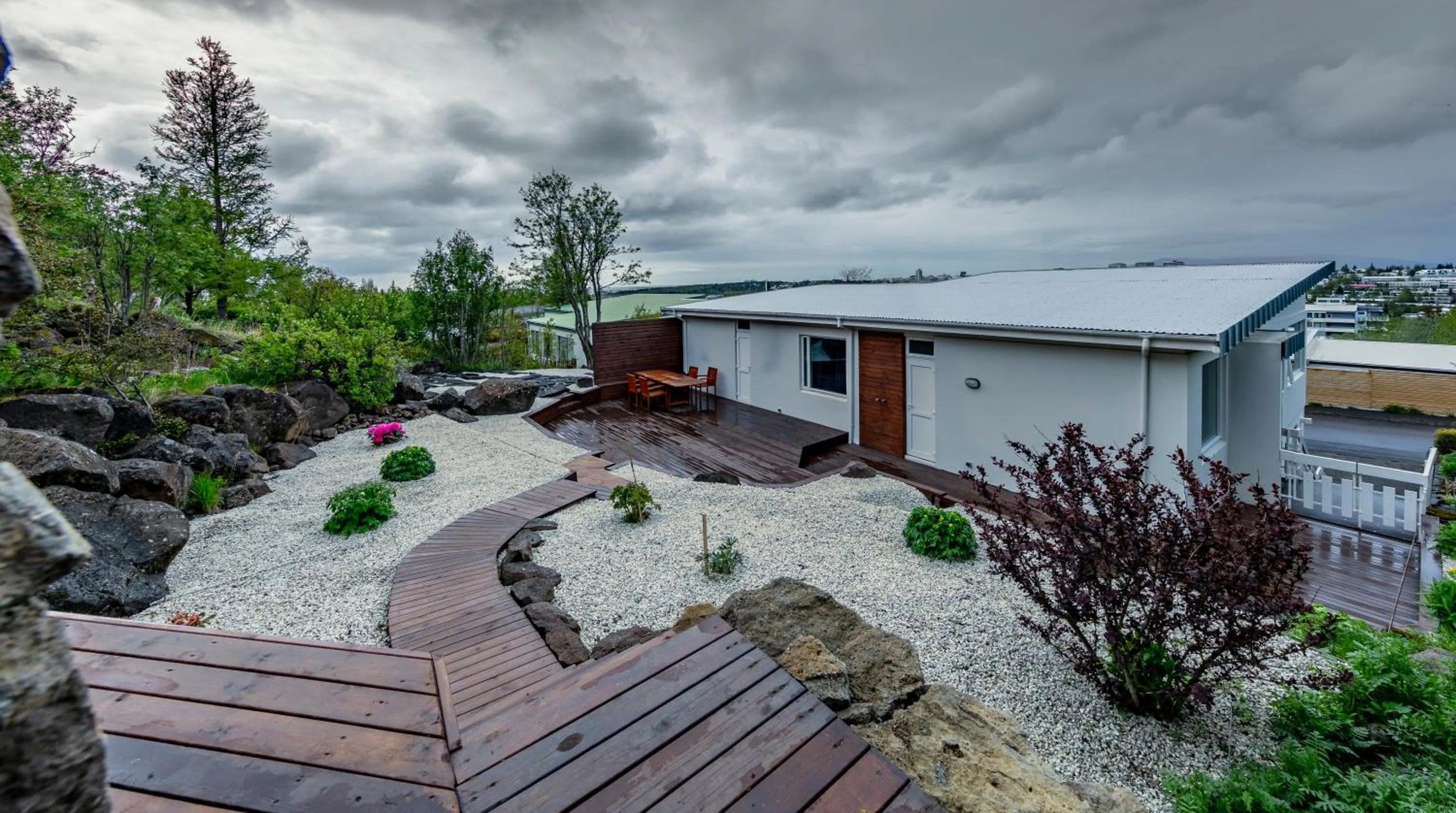 Property building in ICELAND SJF Villa, Hot tub & Outdoor Sauna Amazing Mountains and City View Over Reykjavík