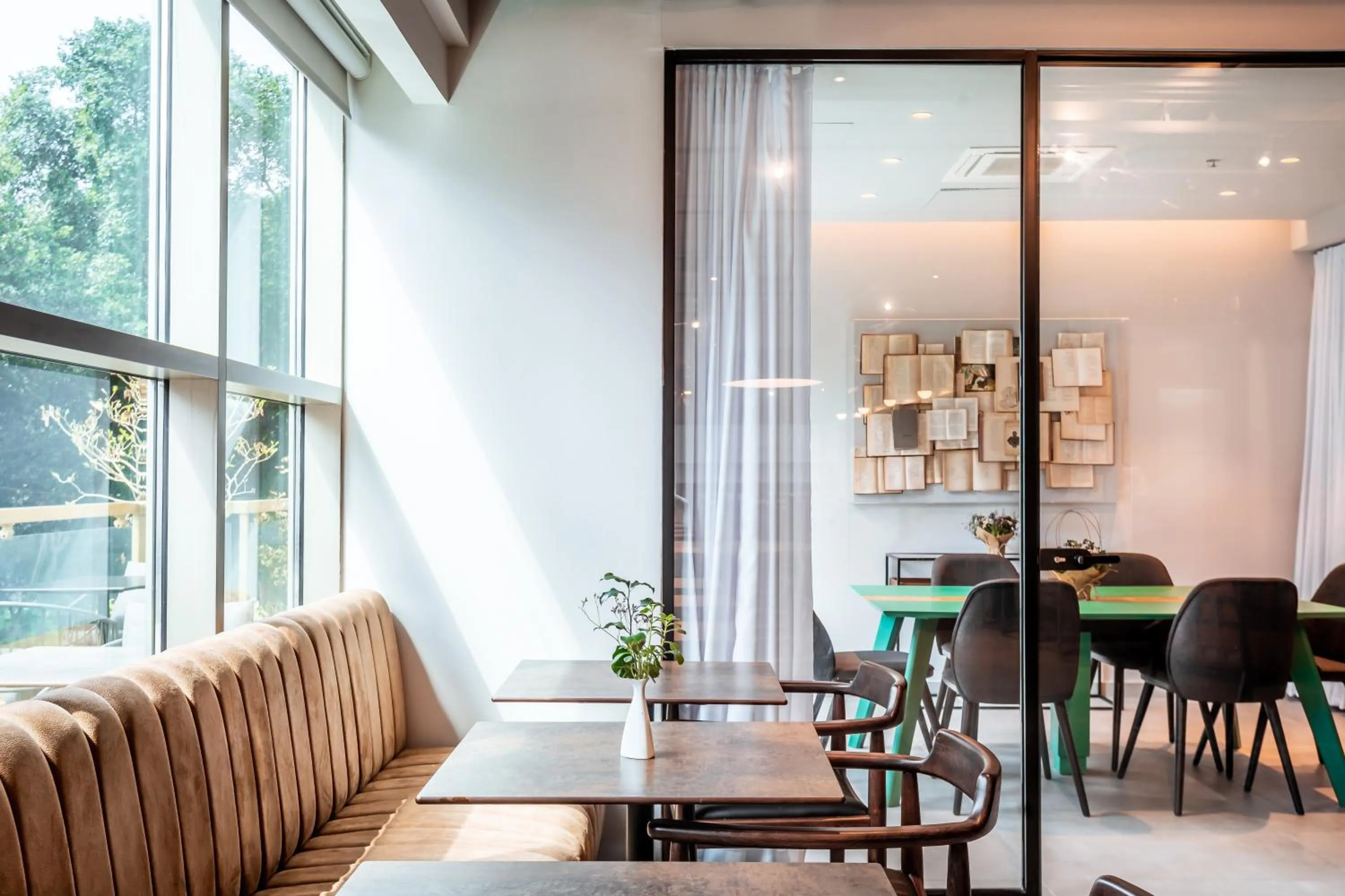 Seating area in Roxon Urban Ramat Gan