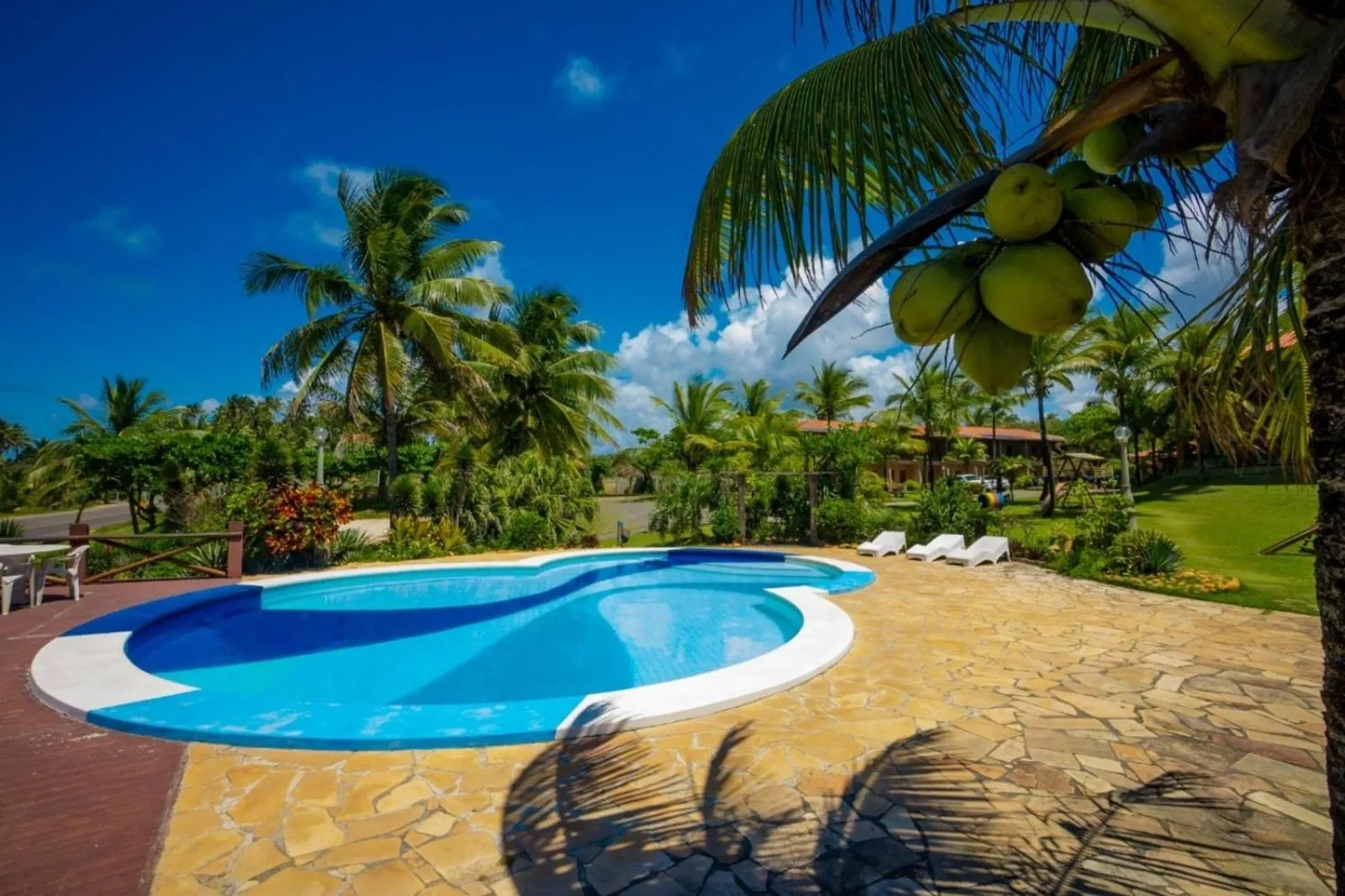 Garden view in Pousada do Mar