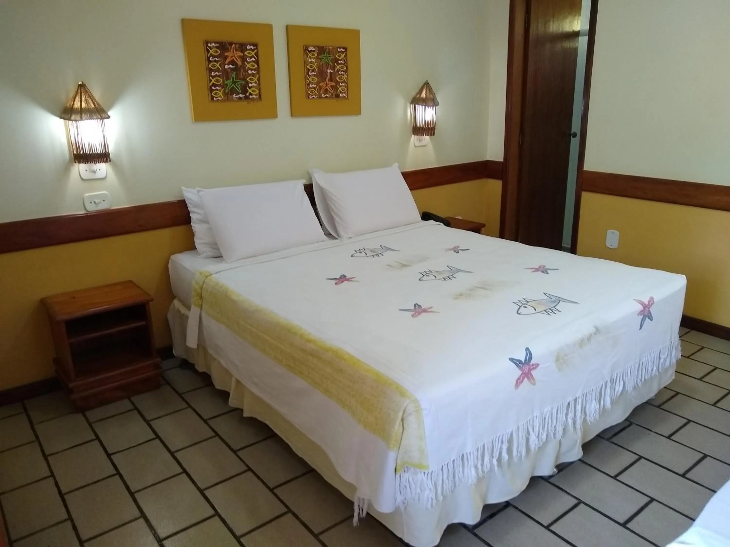 Bedroom, Bed in Pousada do Mar