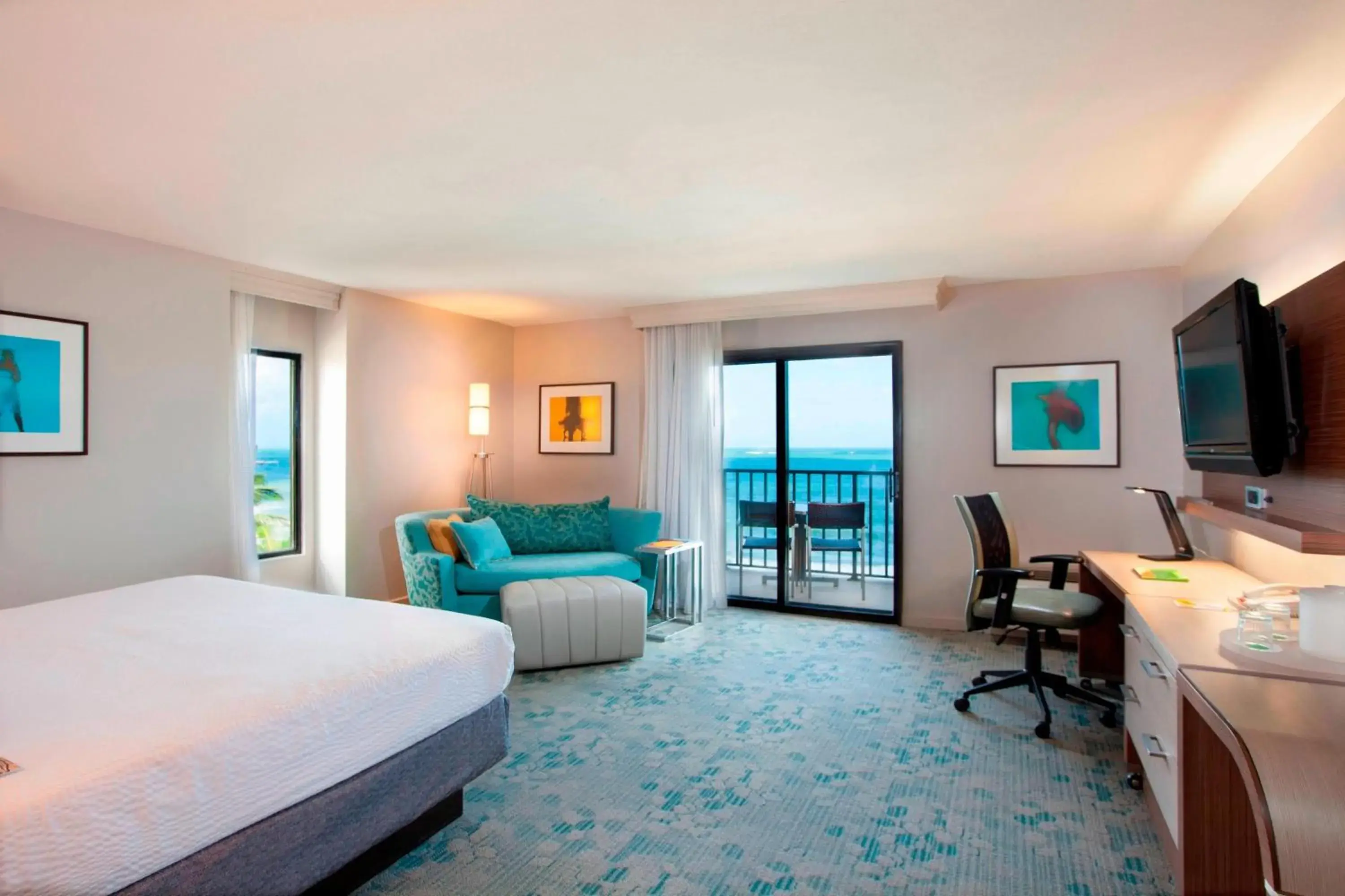 Oceanfront Jr Suite, 1 King, Sofa bed, Corner Room in Courtyard by Marriott Isla Verde Beach Resort Oceanfront Jr Suite, 1 King, Sofa bed, Corner Room in Courtyard by Marriott Isla Verde Beach Resort