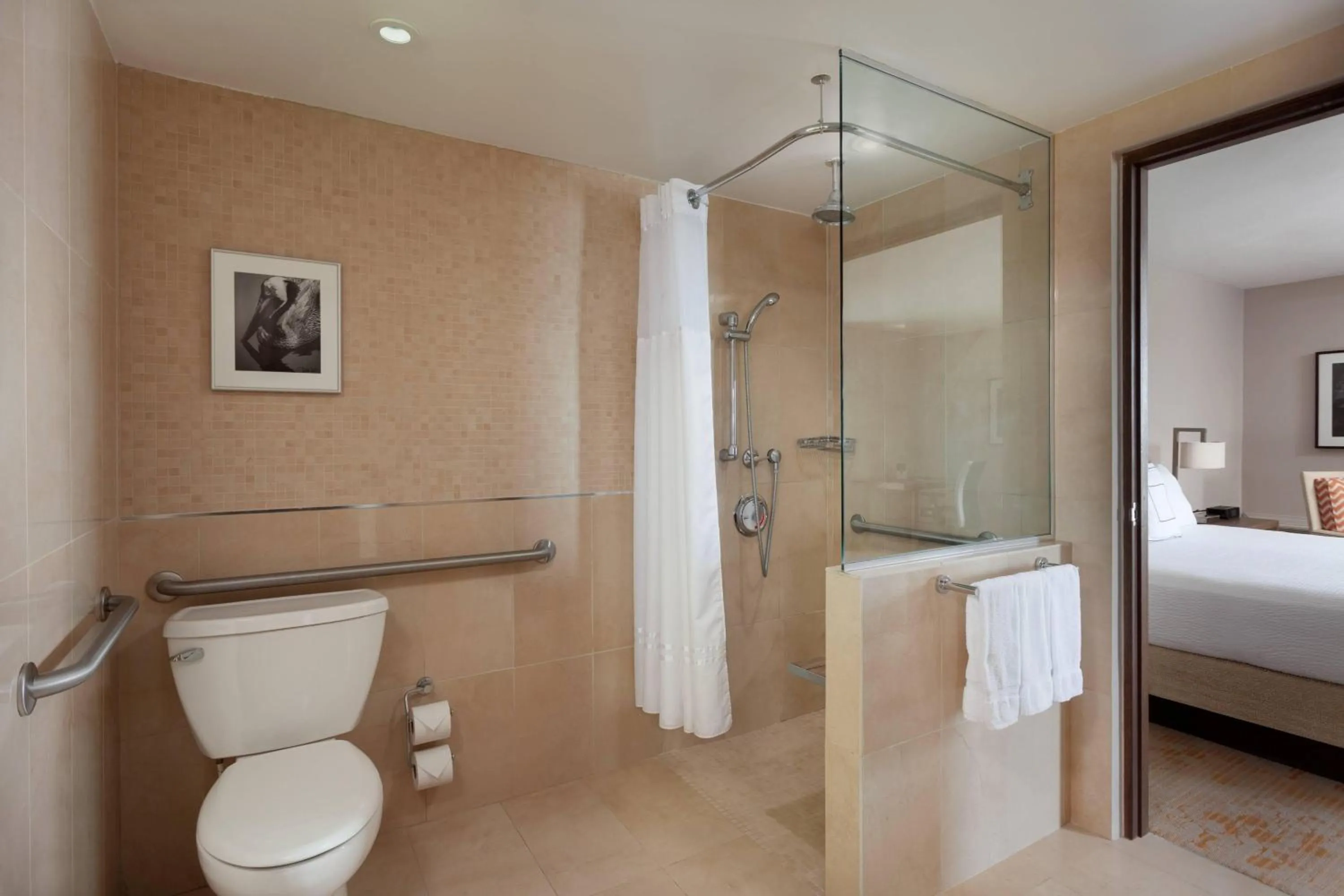Bathroom, Bed in Courtyard by Marriott Isla Verde Beach Resort