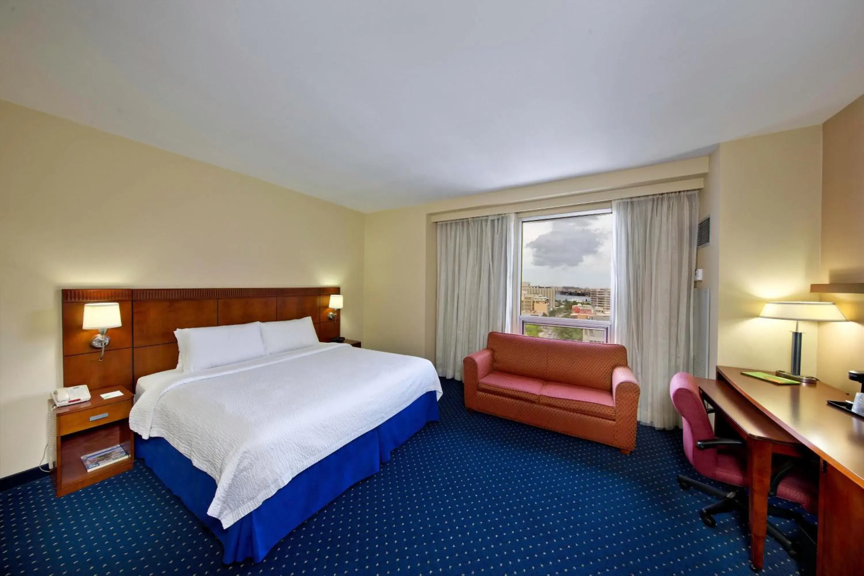 Larger King Room with Sofa Bed in Courtyard by Marriott San Juan Miramar Larger King Room with Sofa Bed in Courtyard by Marriott San Juan Miramar