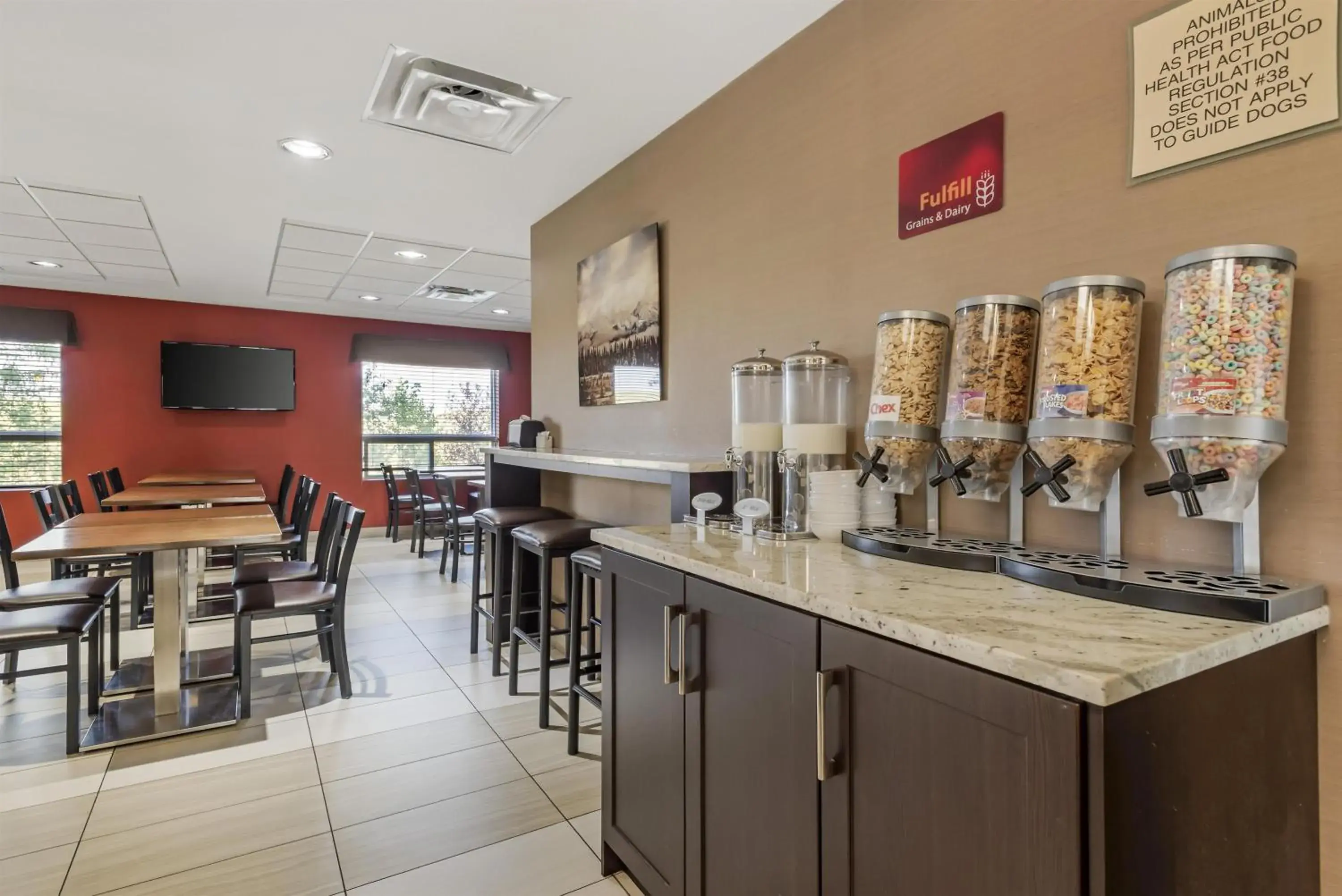Breakfast in Best Western Plus Red Deer Inn & Suite Breakfast in Best Western Plus Red Deer Inn & Suite