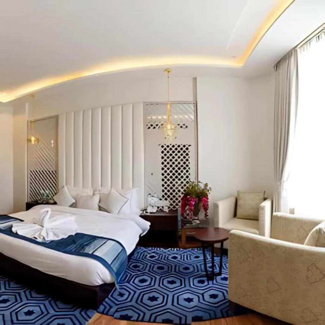 Bed in Hotel Natraj Rishikesh