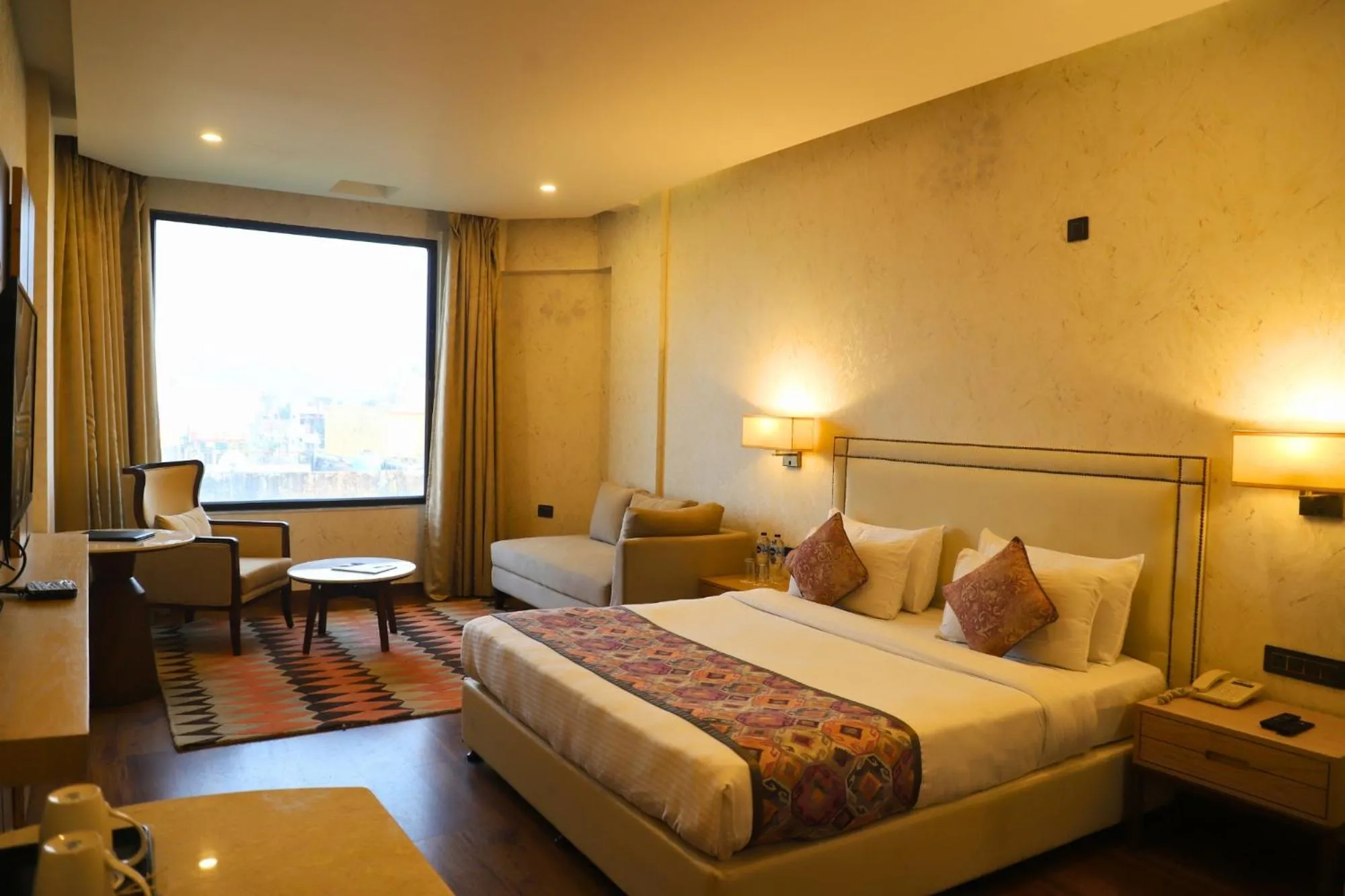 Bed in Hotel Natraj Rishikesh