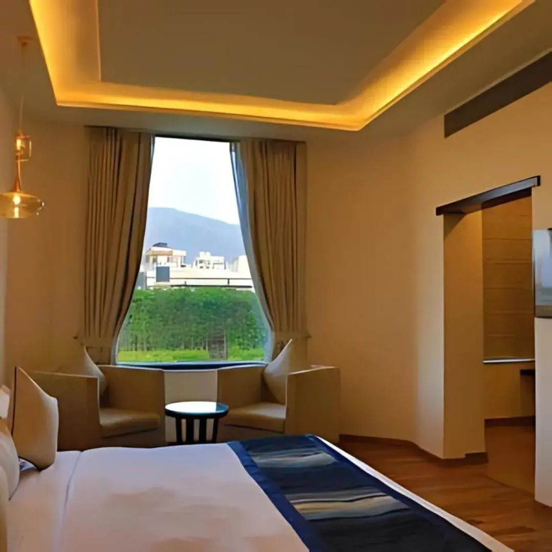 Bedroom, Bed in Hotel Natraj Rishikesh Bedroom, Bed in Hotel Natraj Rishikesh