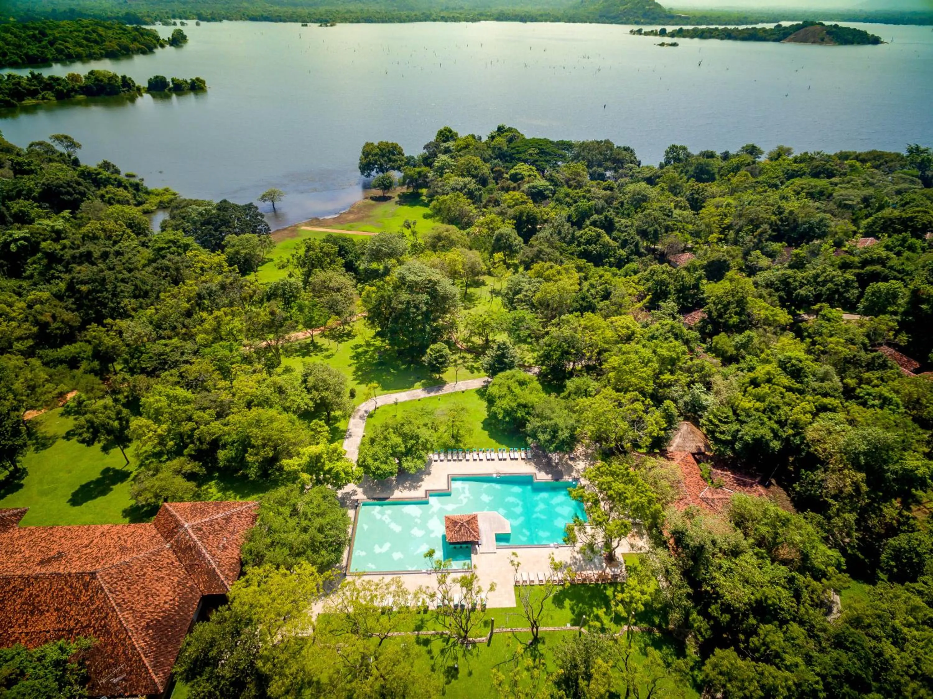 Bird's eye view in Amaya Lake Dambulla