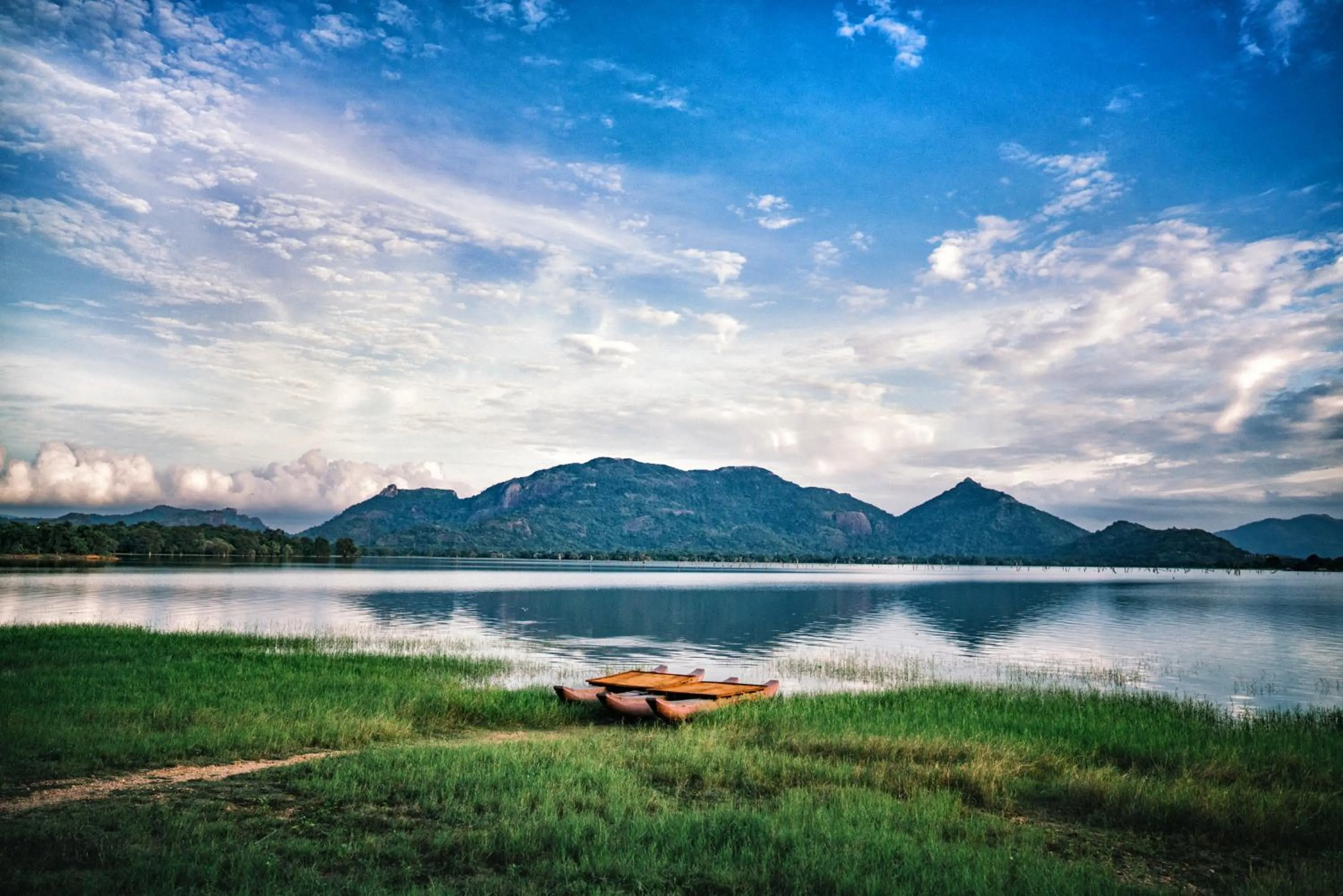 Natural landscape in Amaya Lake Dambulla
