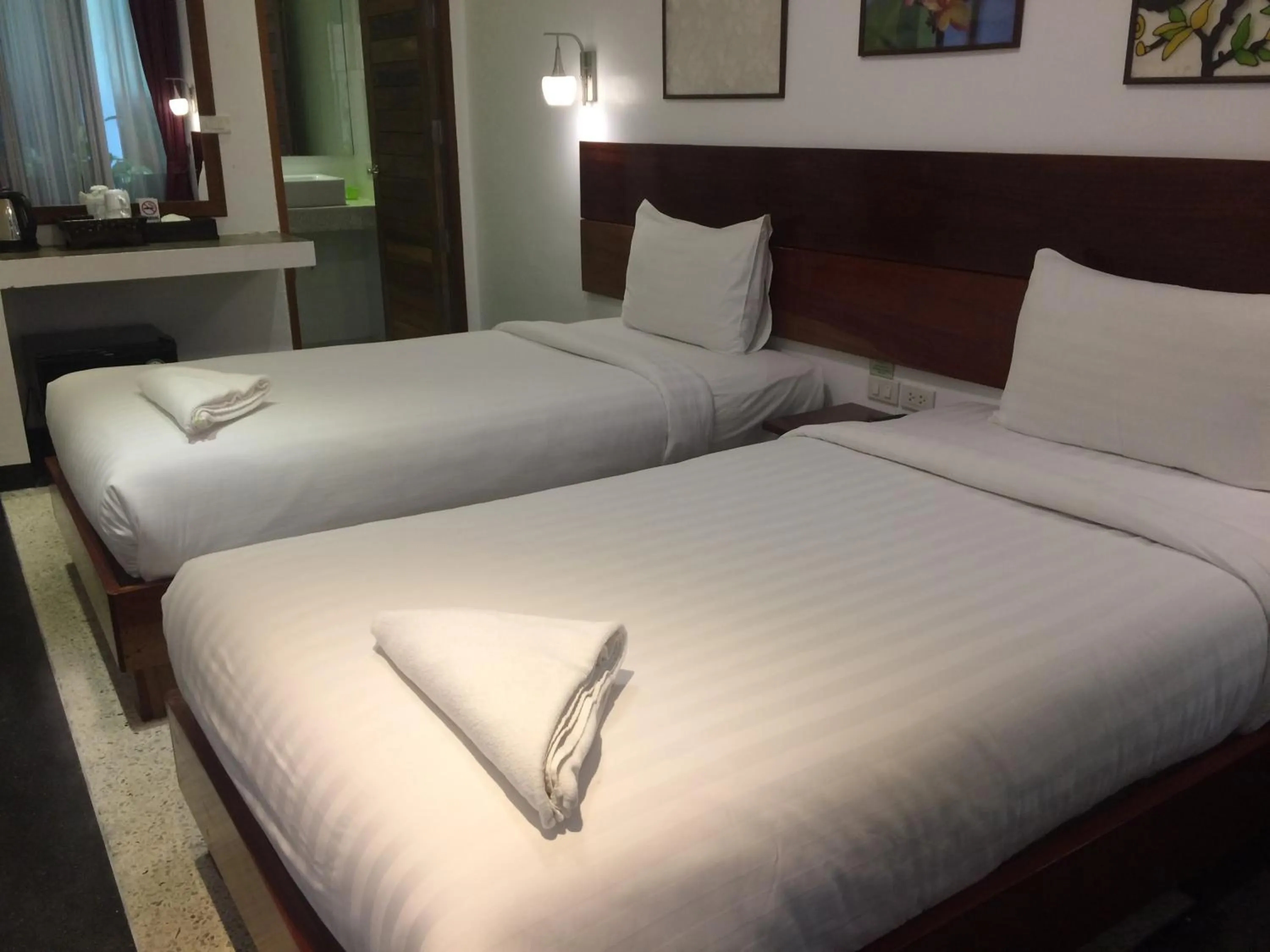 Bed in Green View Village Resort