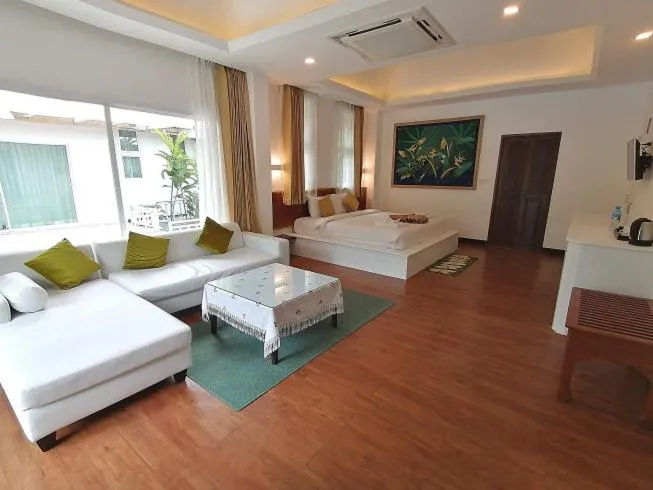 Bed in Green View Village Resort