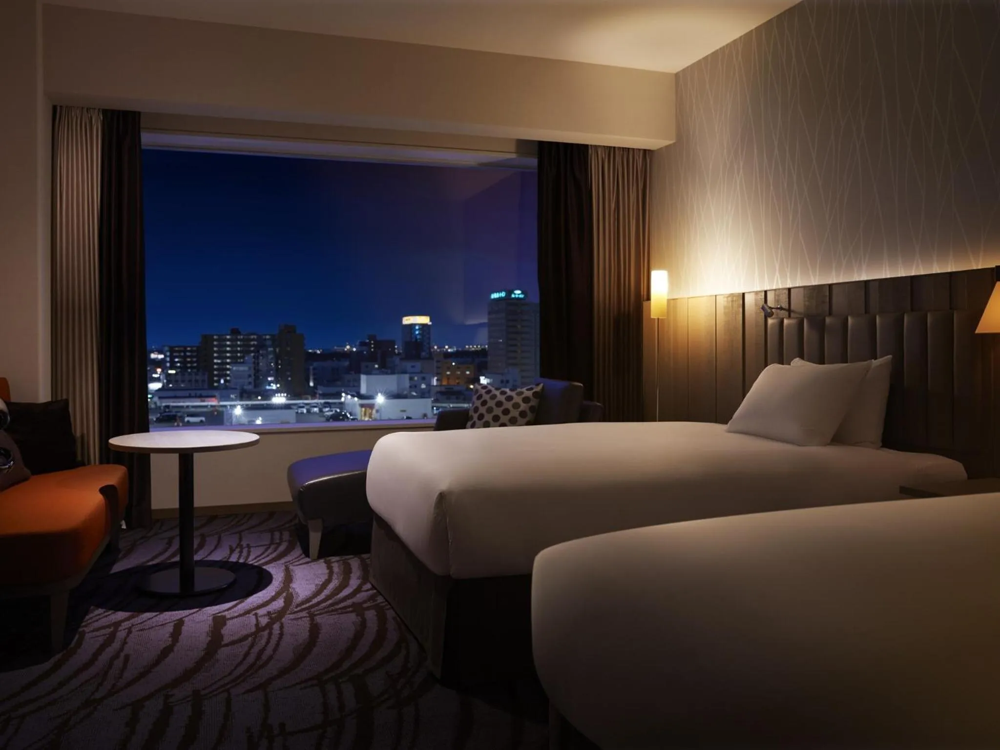 Night, Bed in ANA Crowne Plaza Chitose by IHG