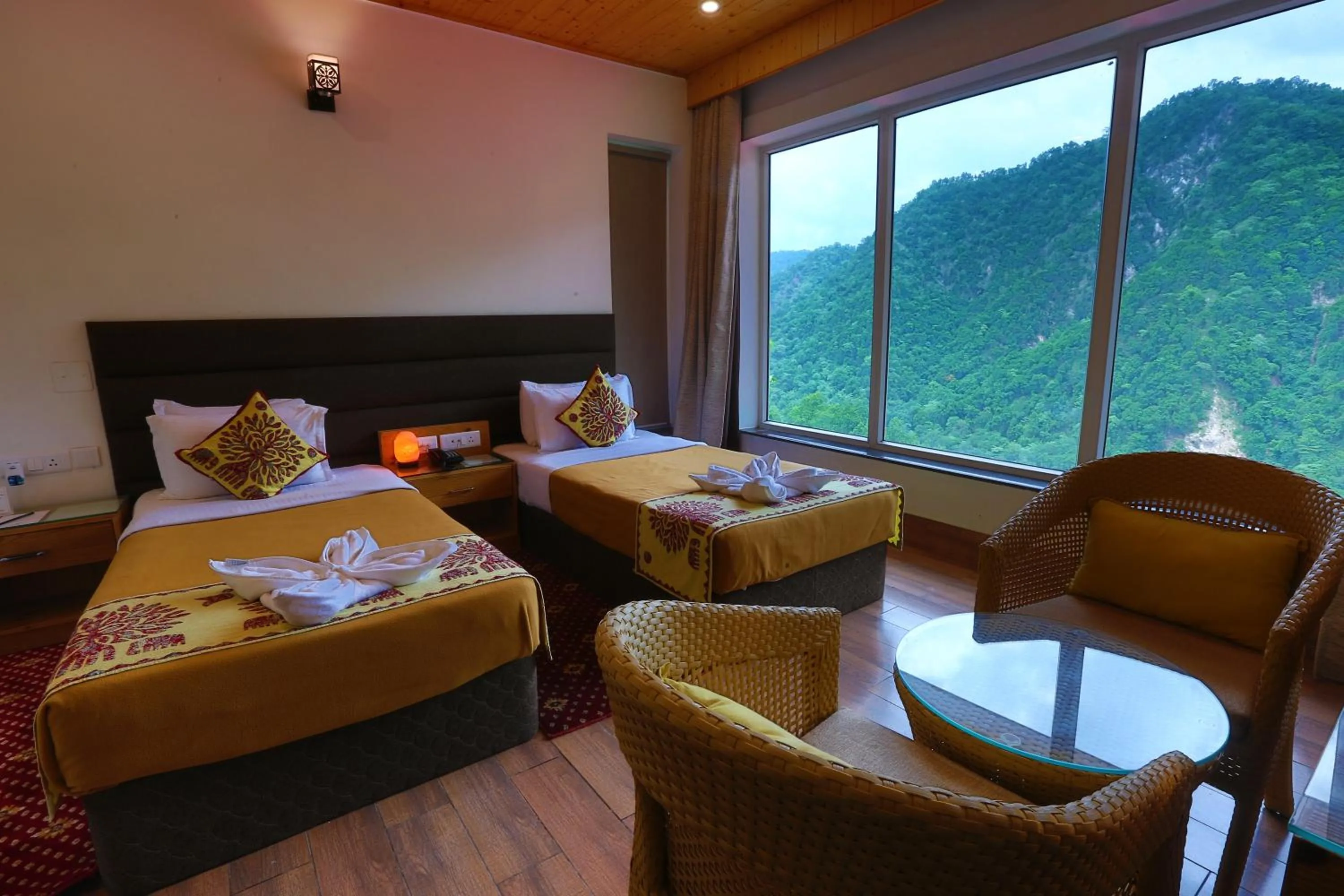 Photo of the whole room, Bed in Veda5 Ayurveda & Yoga Retreat