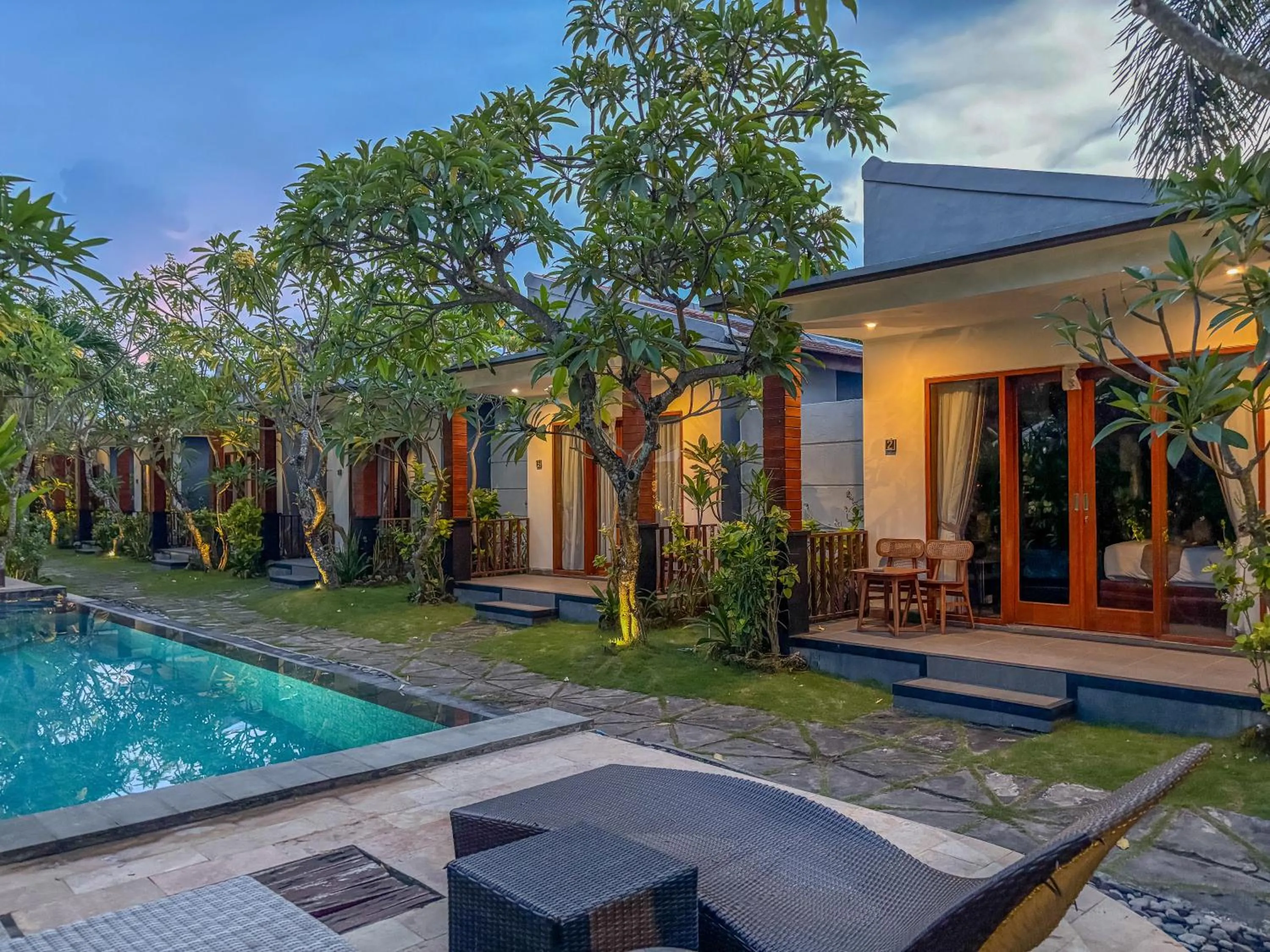 Garden view in Singabu Bungalows