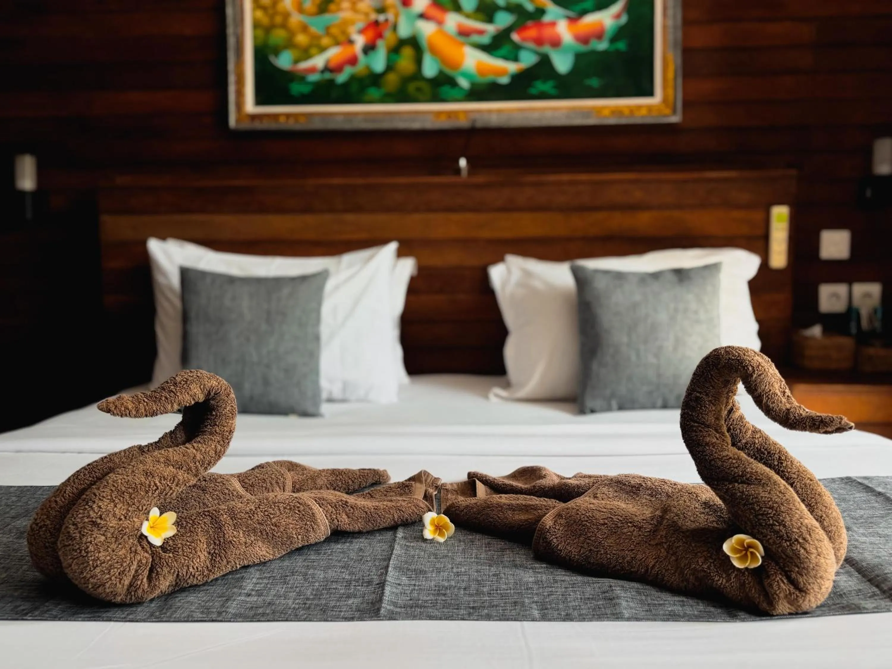 Bed in Singabu Bungalows