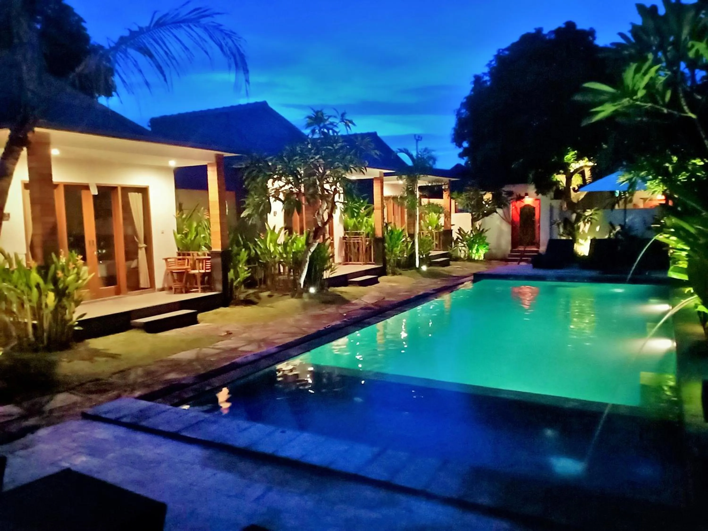 Pool view in Singabu Bungalows