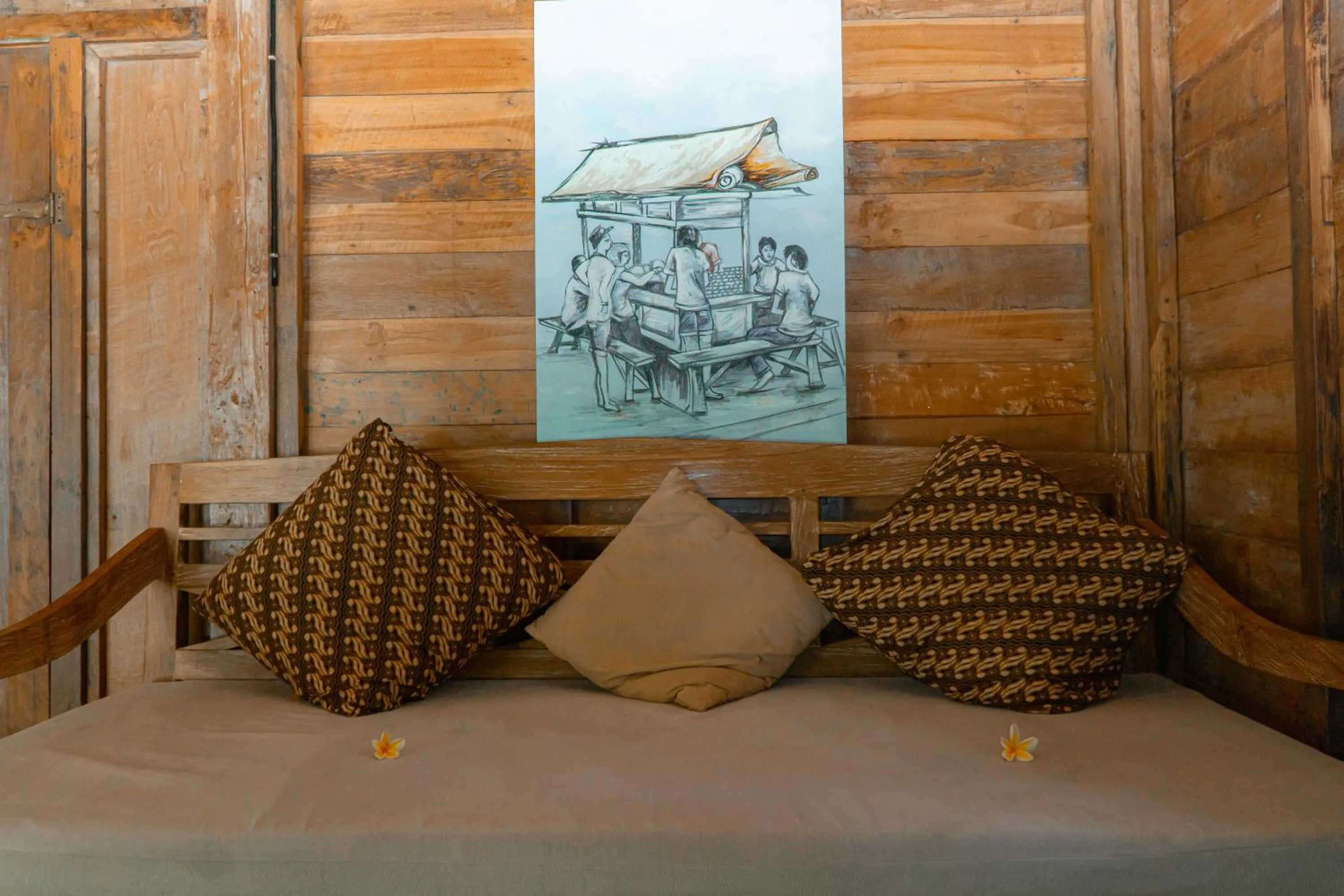 Seating area, Bed in Umadhatu Resort by Amerta