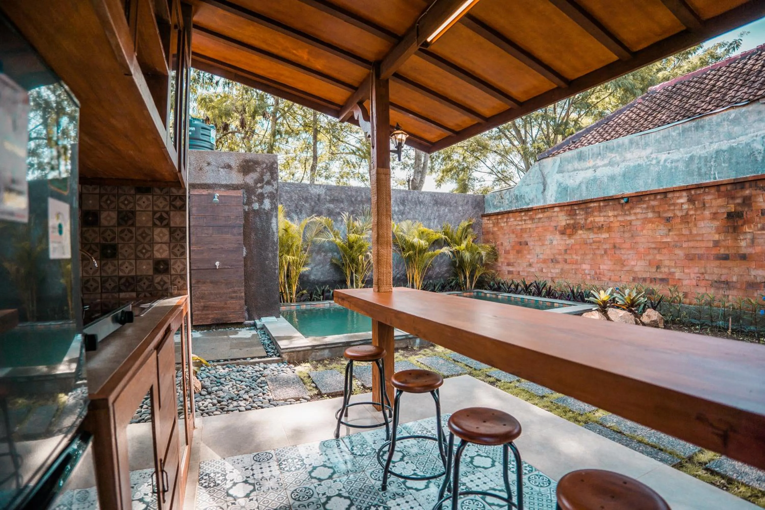 Swimming pool in Umadhatu Resort by Amerta