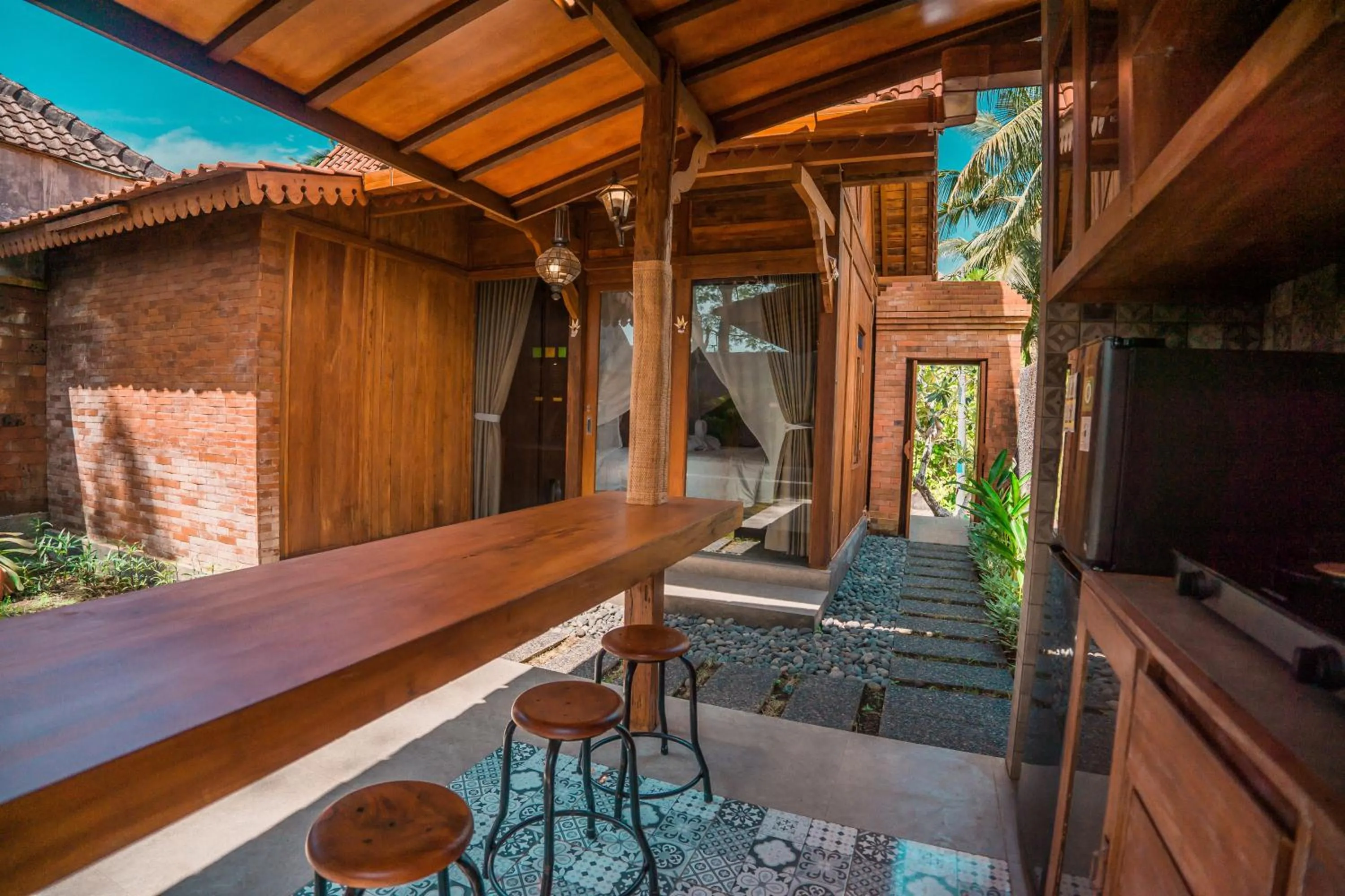 Seating area in Umadhatu Resort by Amerta