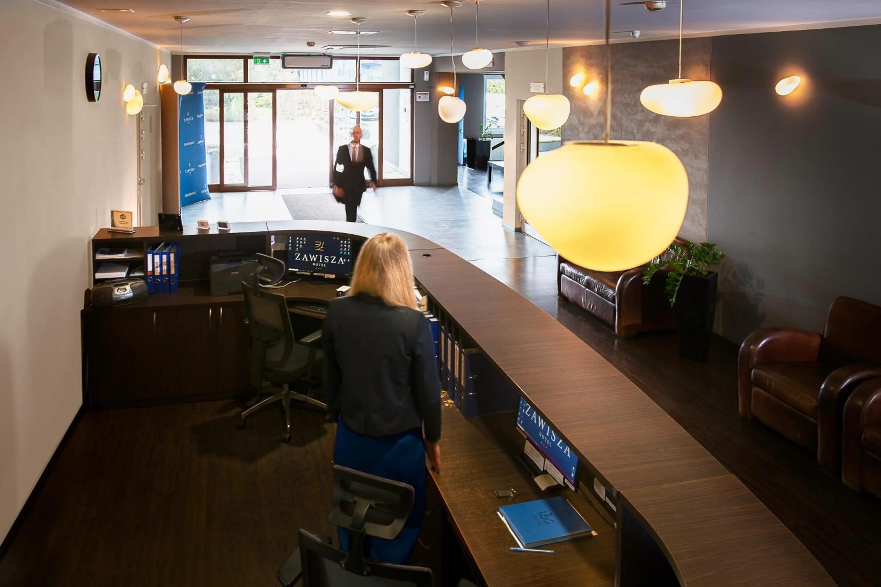 Lobby or reception in Hotel Zawisza