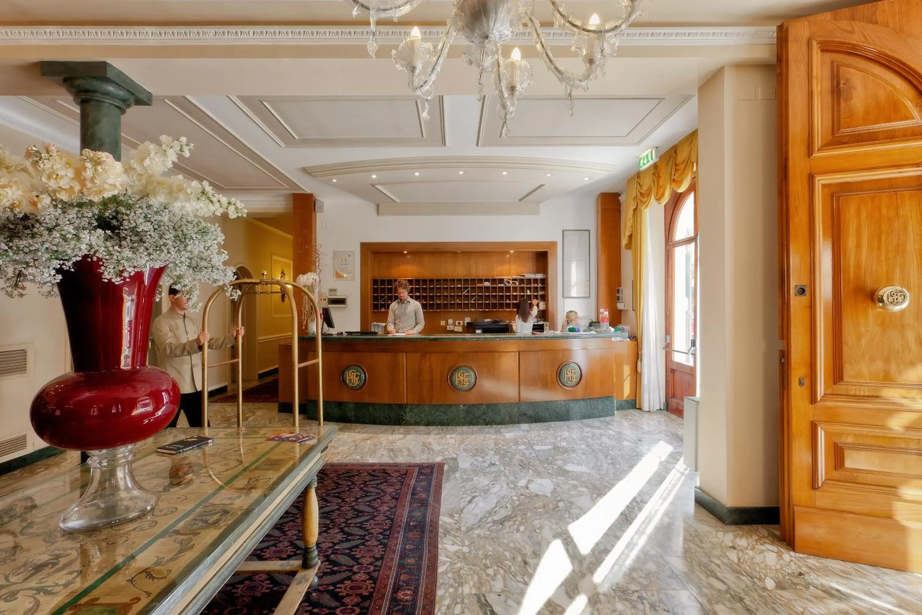 Lobby or reception in Hotel Ercolini & Savi Lobby or reception in Hotel Ercolini & Savi