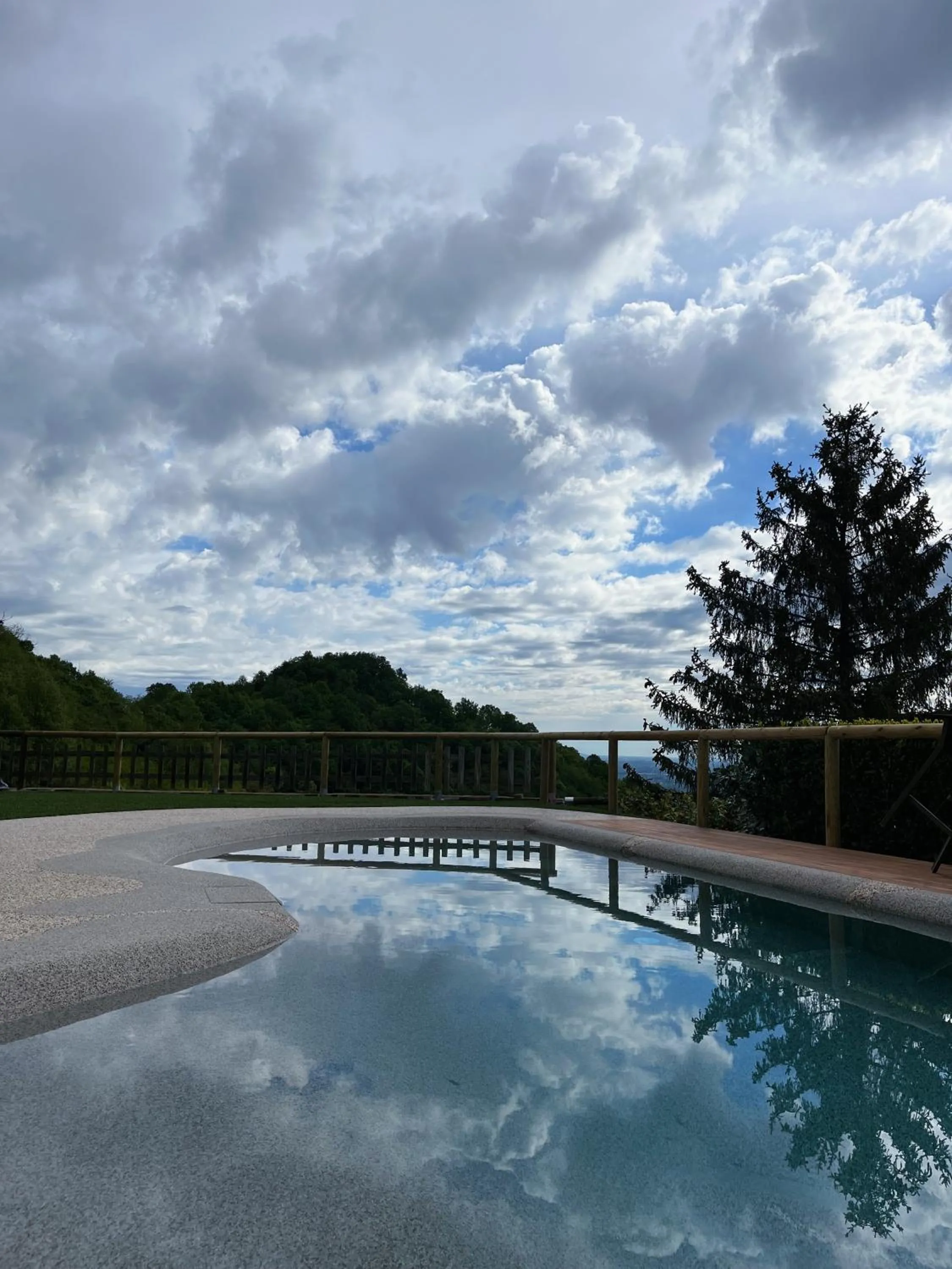 Pool view in Albergo Torre