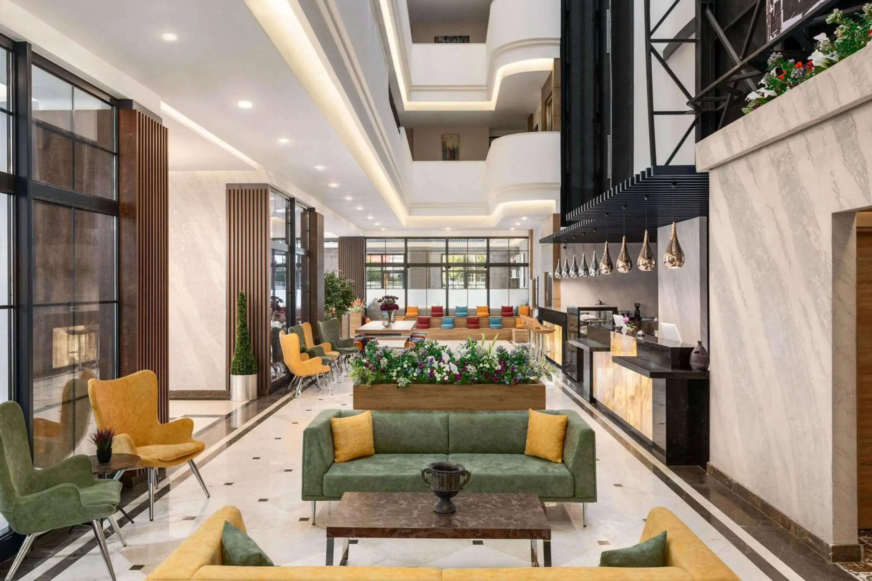Lobby or reception in Ramada Encore By Wyndham Istanbul Basin Express Lobby or reception in Ramada Encore By Wyndham Istanbul Basin Express