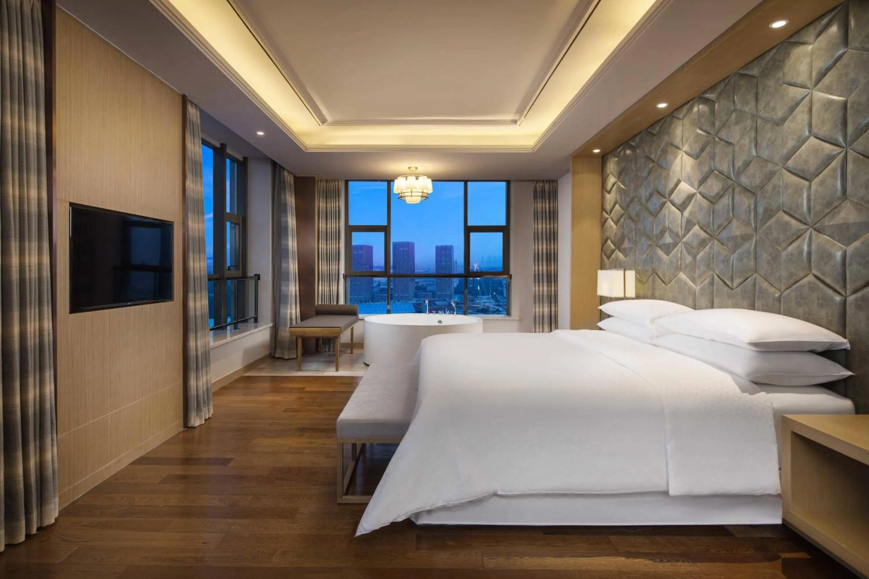Bedroom, Bed in Four Points by Sheraton Hefei, Baohe