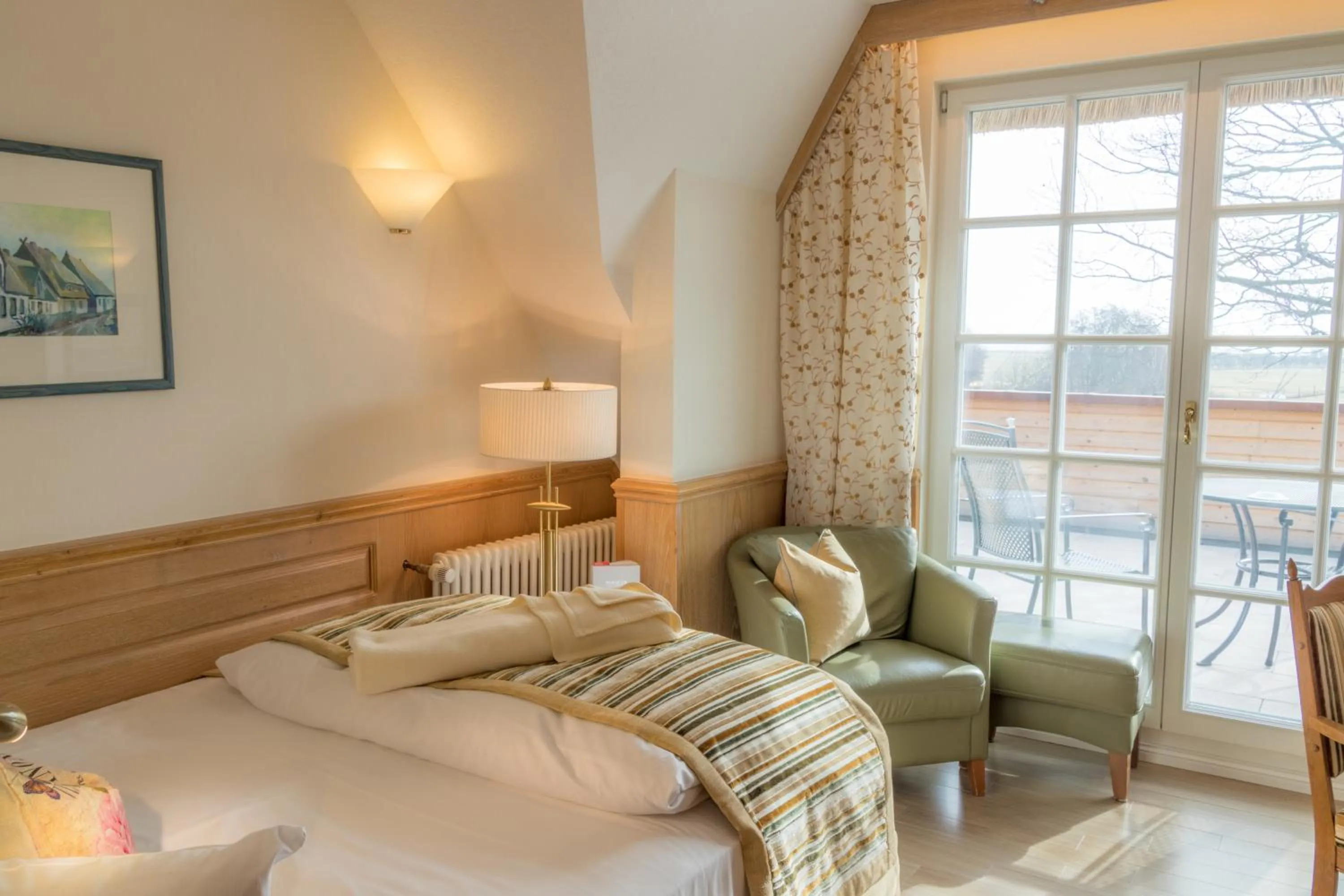 Bedroom, Bed in Romantik Hotel Fischerwiege