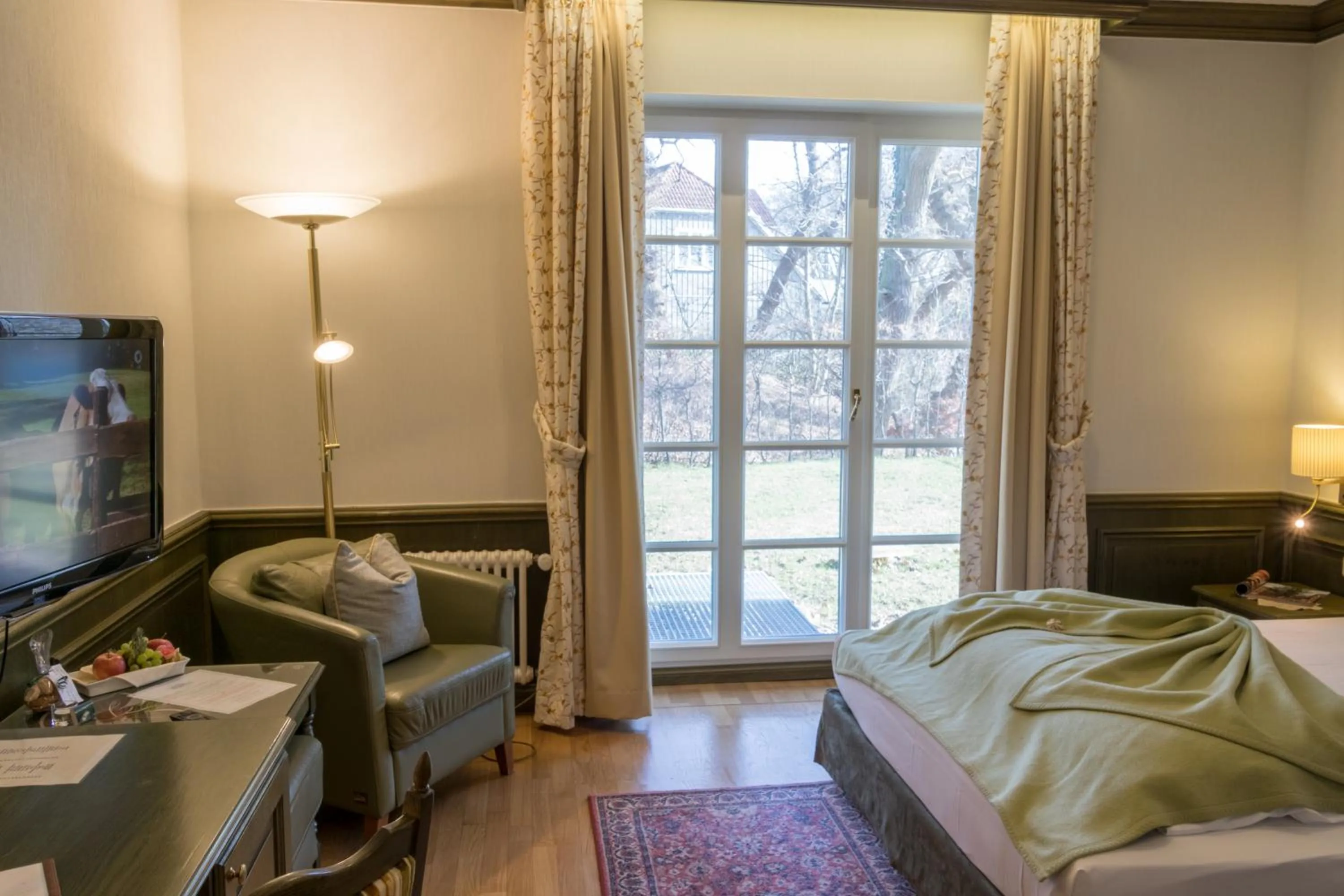 Living room, Bed in Romantik Hotel Fischerwiege