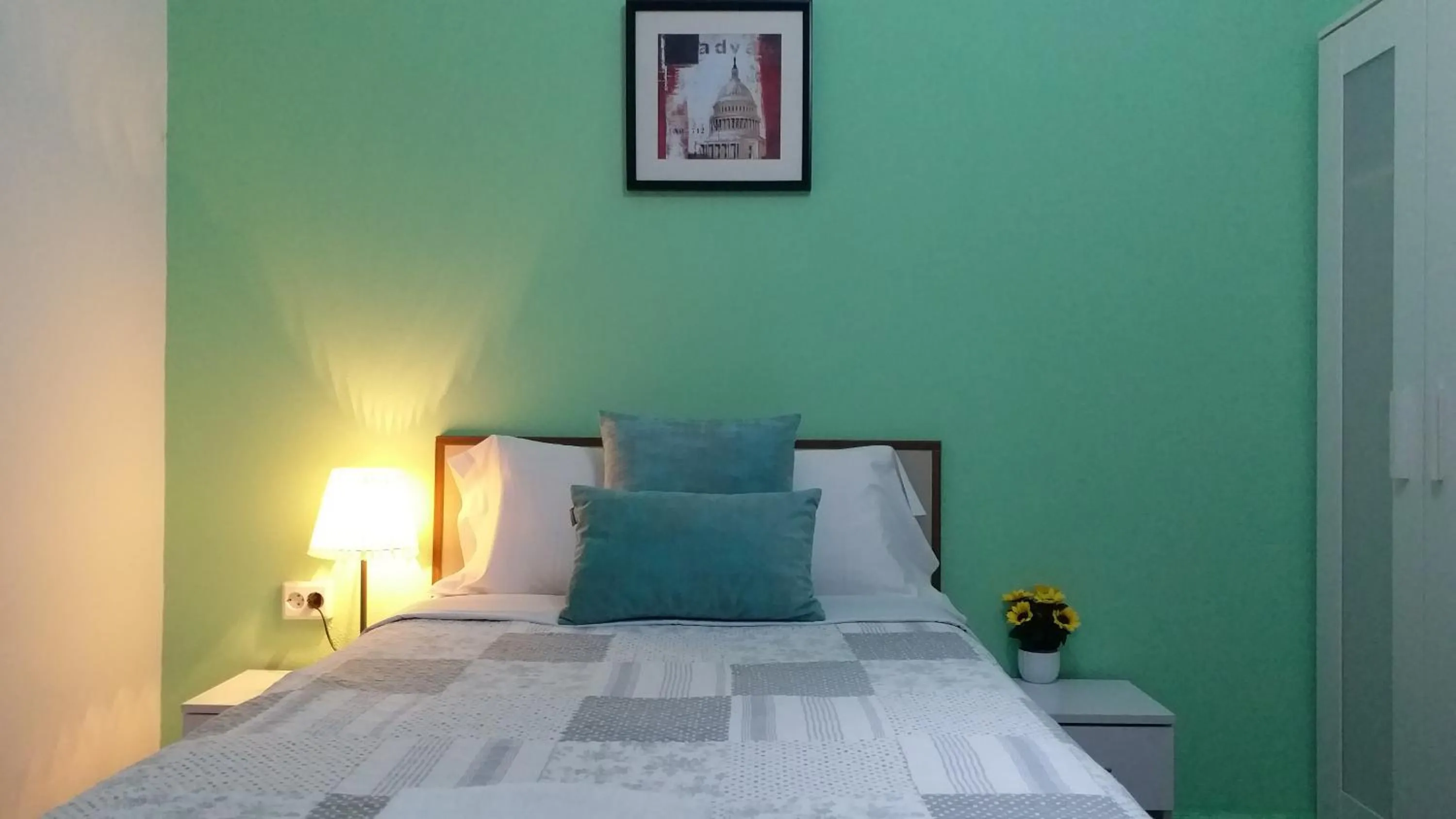Bed in Pensión Mar Azul