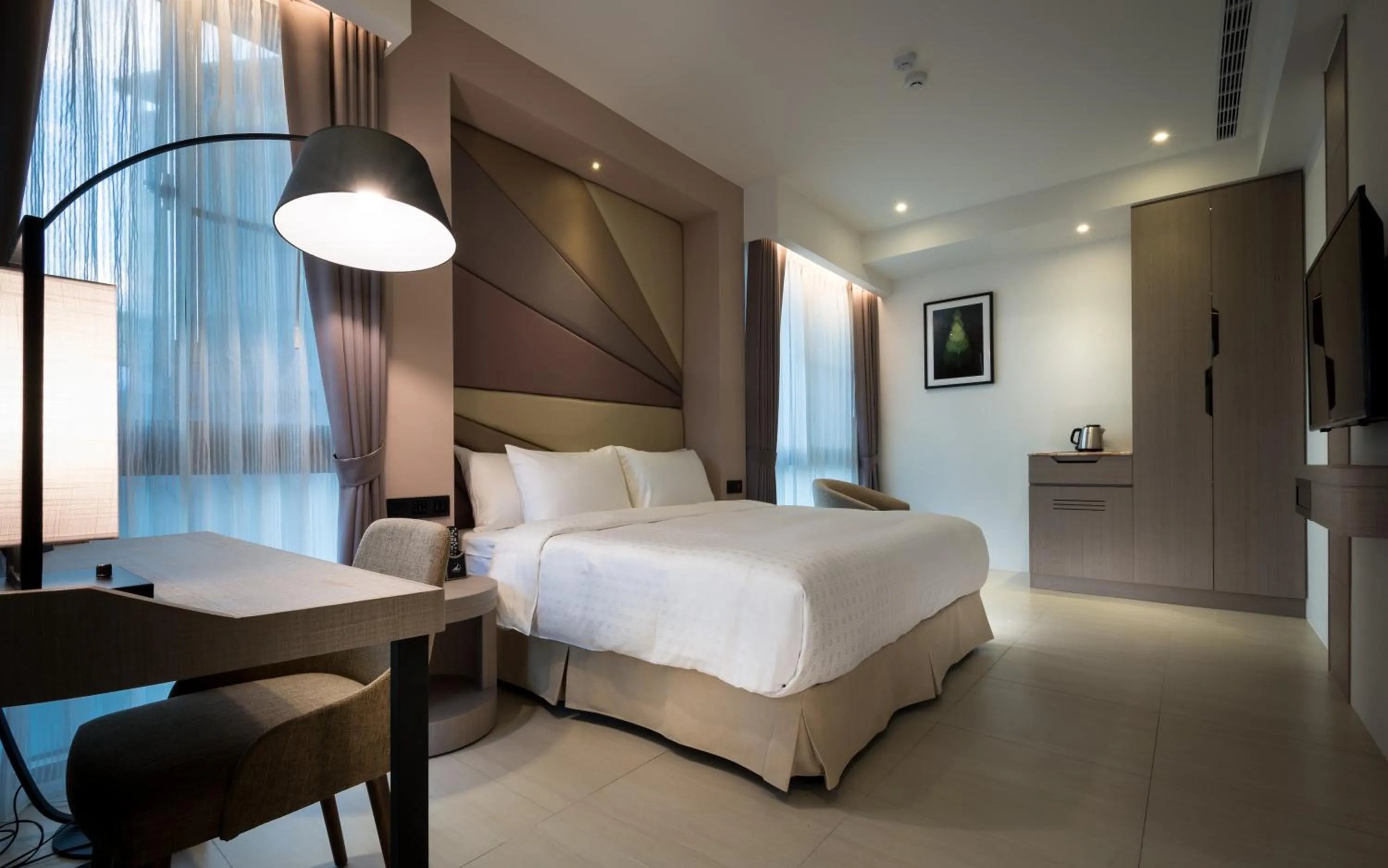 Bed in Hsing Fu Hot Spring Hotel