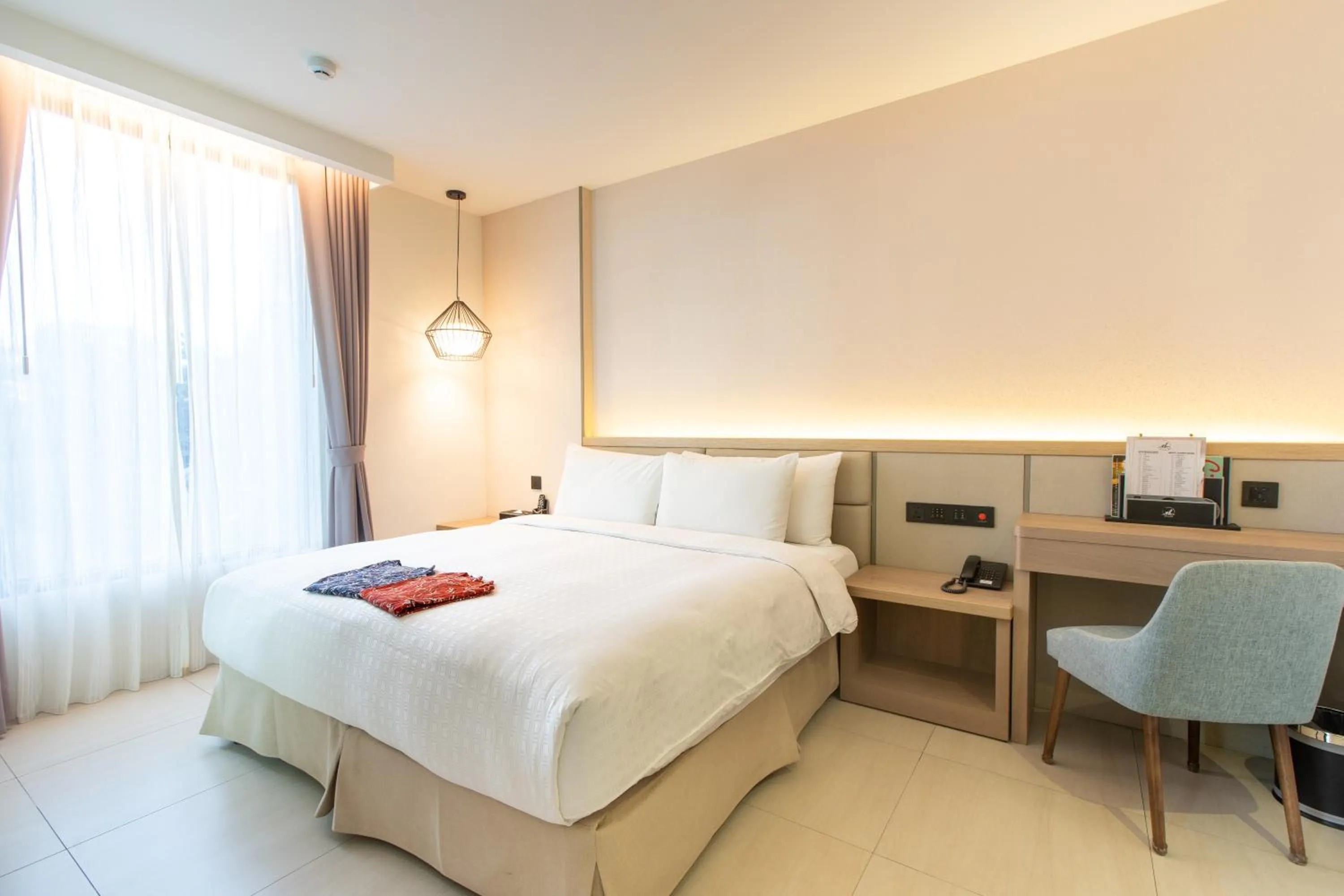 Bed in Hsing Fu Hot Spring Hotel