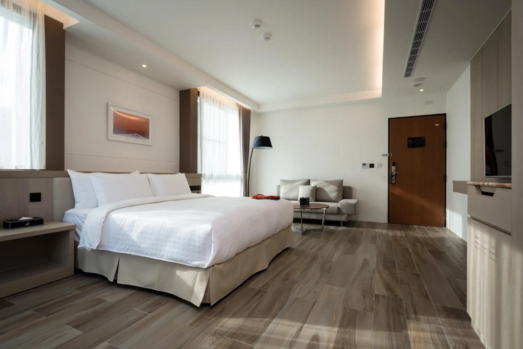 Bed in Hsing Fu Hot Spring Hotel