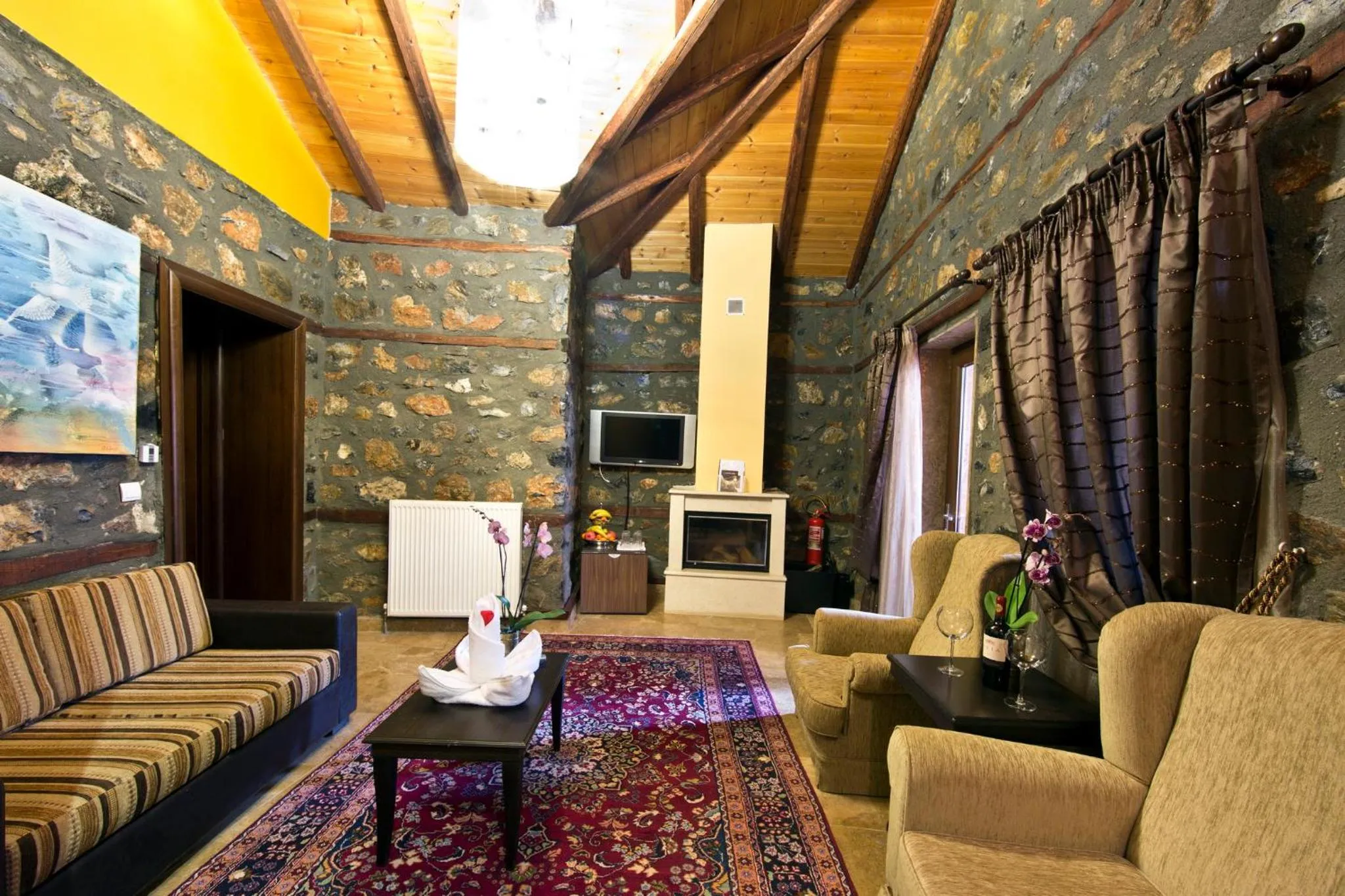 Living room in Chalet Lithos